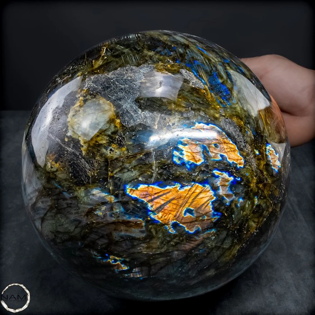 Natural labradorite sphere from Madagascar - Of the highest quality- 12167.27 g