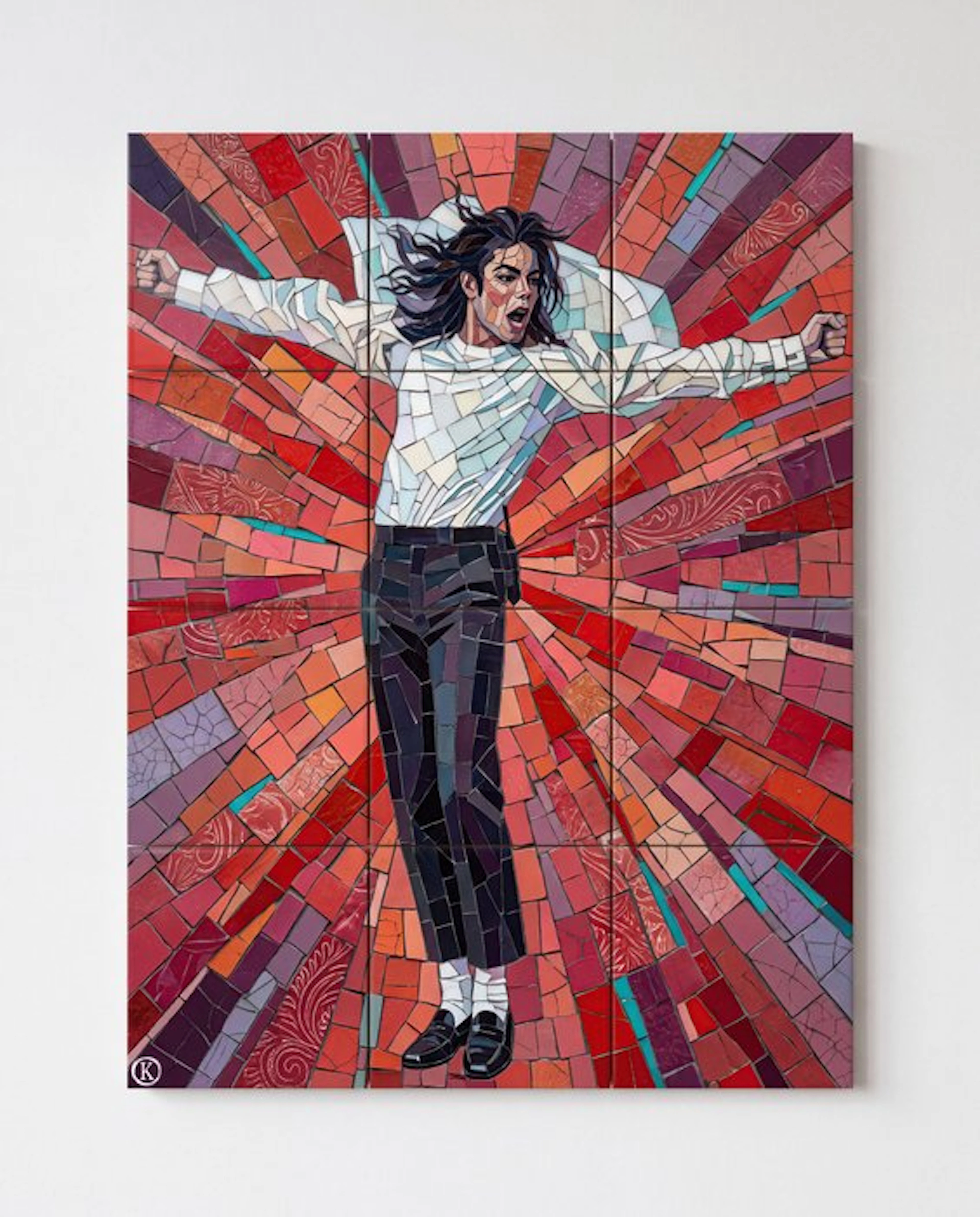 Kleury.art - The Prism of Pop - XL Ceramic Tiles Composition