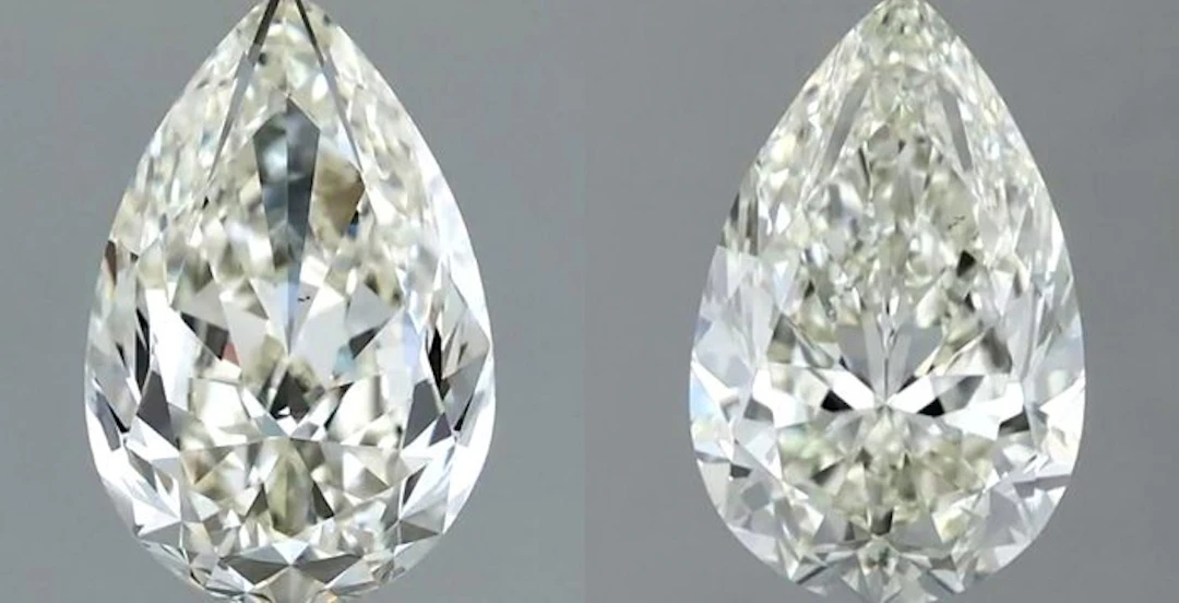 No reserve price - 2 pcs Diamond (Natural) - 1.41 ct...