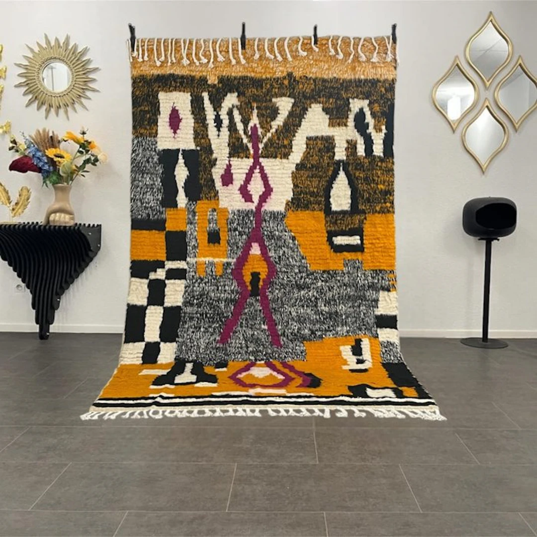 Azilal rug in natural wool – Handmade – New Spring 2026...