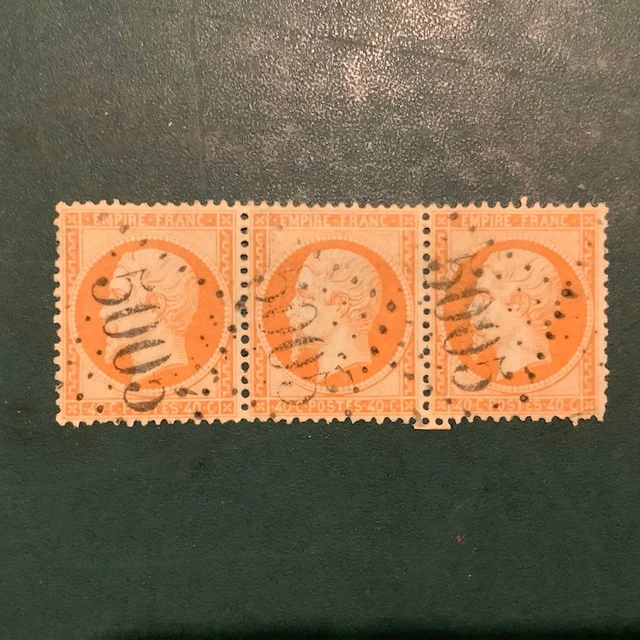 Algeria - 40-cent Napoleon Empire perforated stamp from...