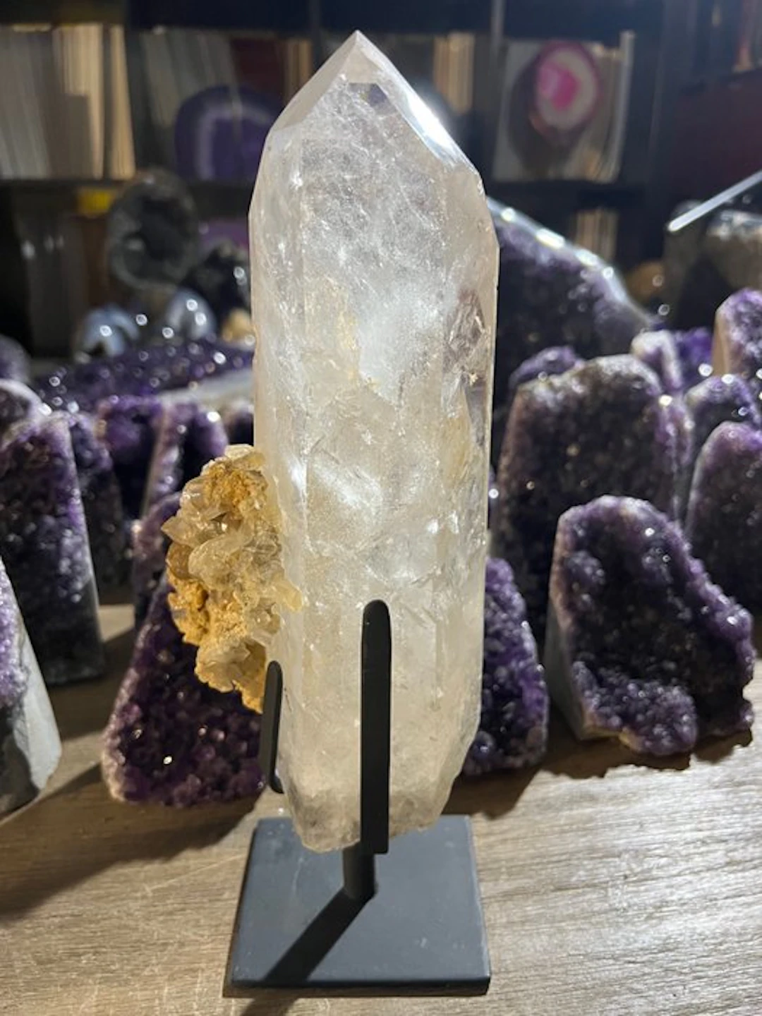 Rock crystal Crystal point - Height: 29 cm - Width: 12 cm- 2.3 kg - (1)