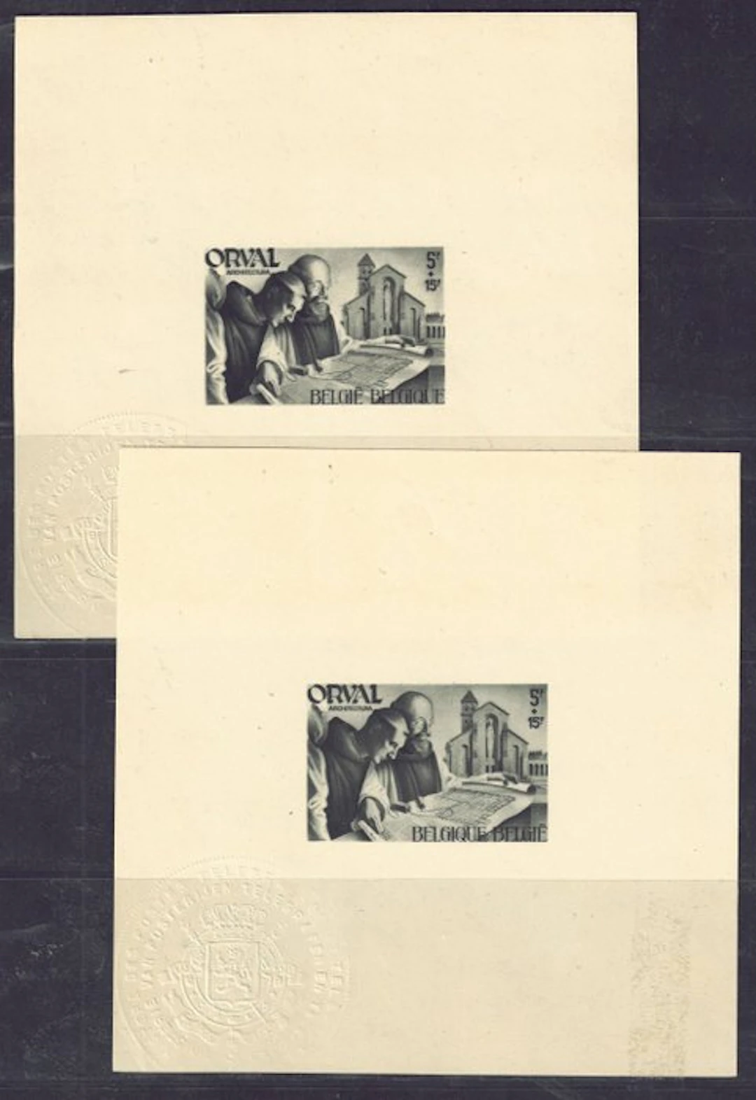 Belgium 1941 - The two Minister sheets from blocks 11/12