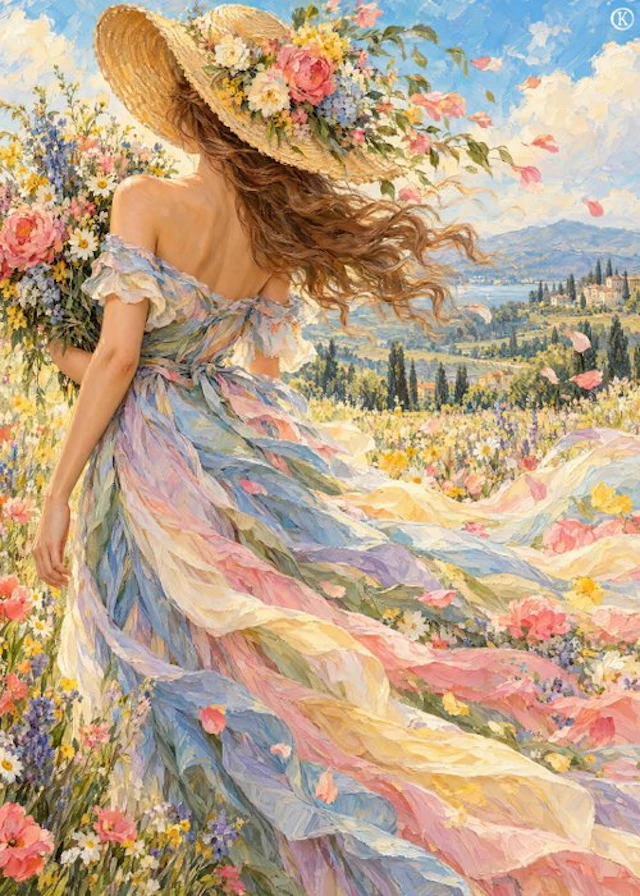 Kleury.art - [XL Canvas] "Summer Breeze in Tuscany" by Kleury.art (1/5)