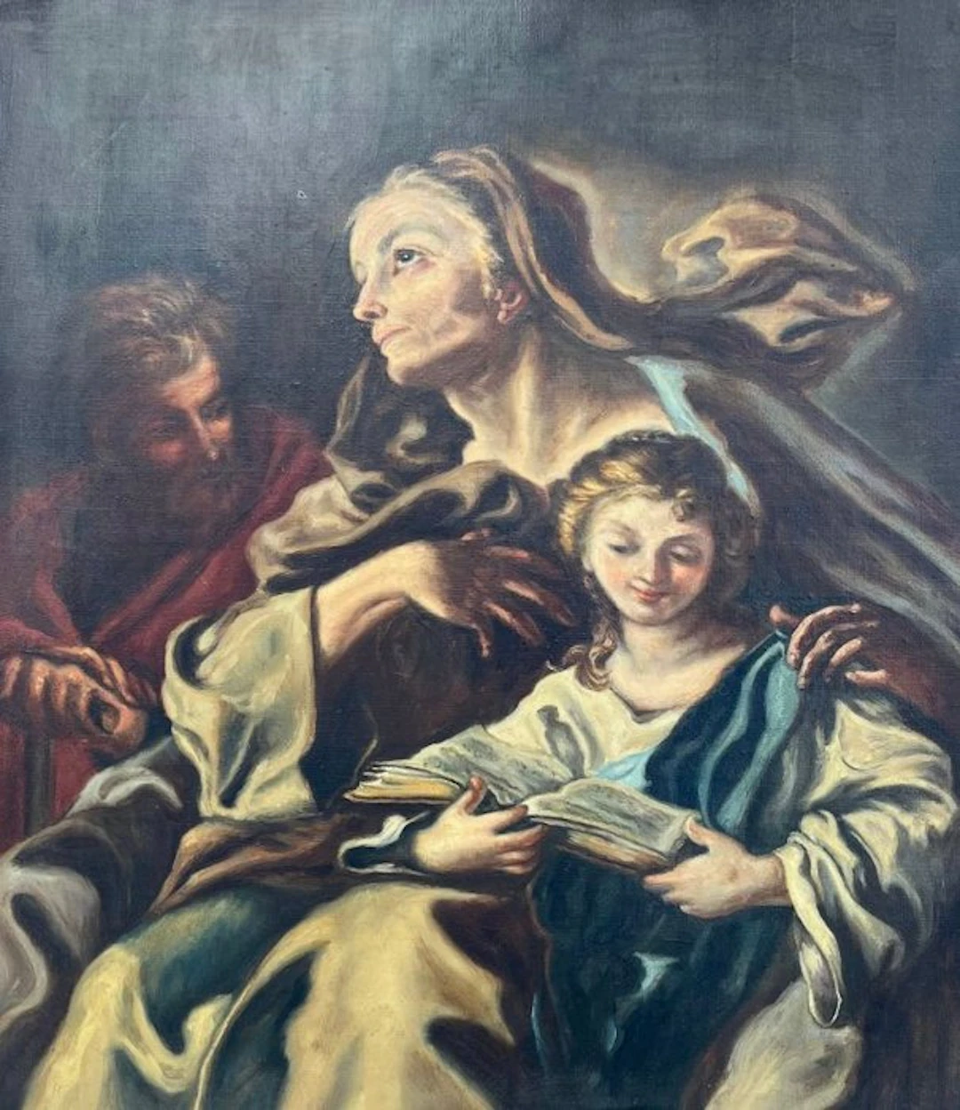 Spanish school (XX) - Santa Ana enseñando a leer a la virgen