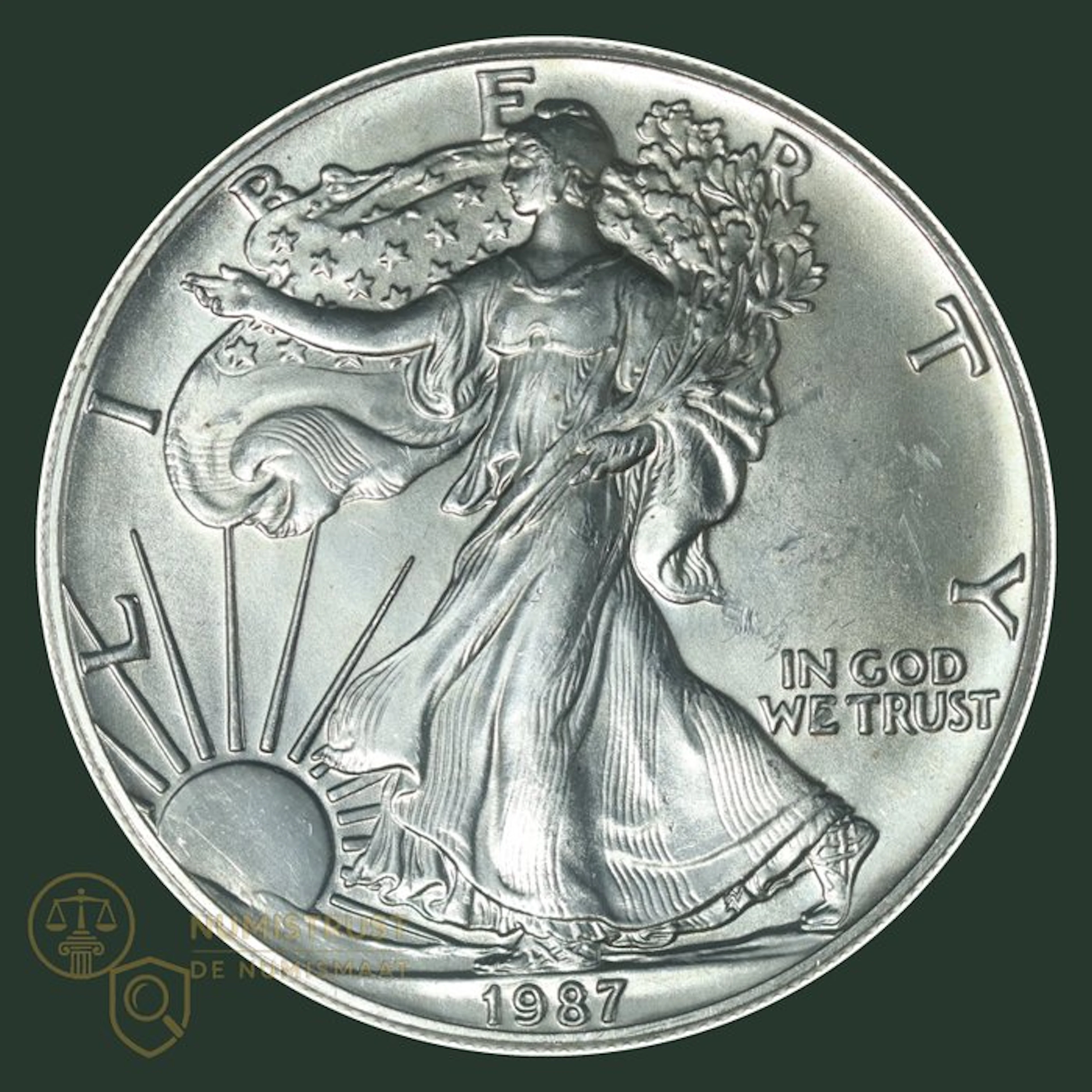 United States. 1 Dollar "Silver Eagle" 1987 1 Oz. (No reserve price)