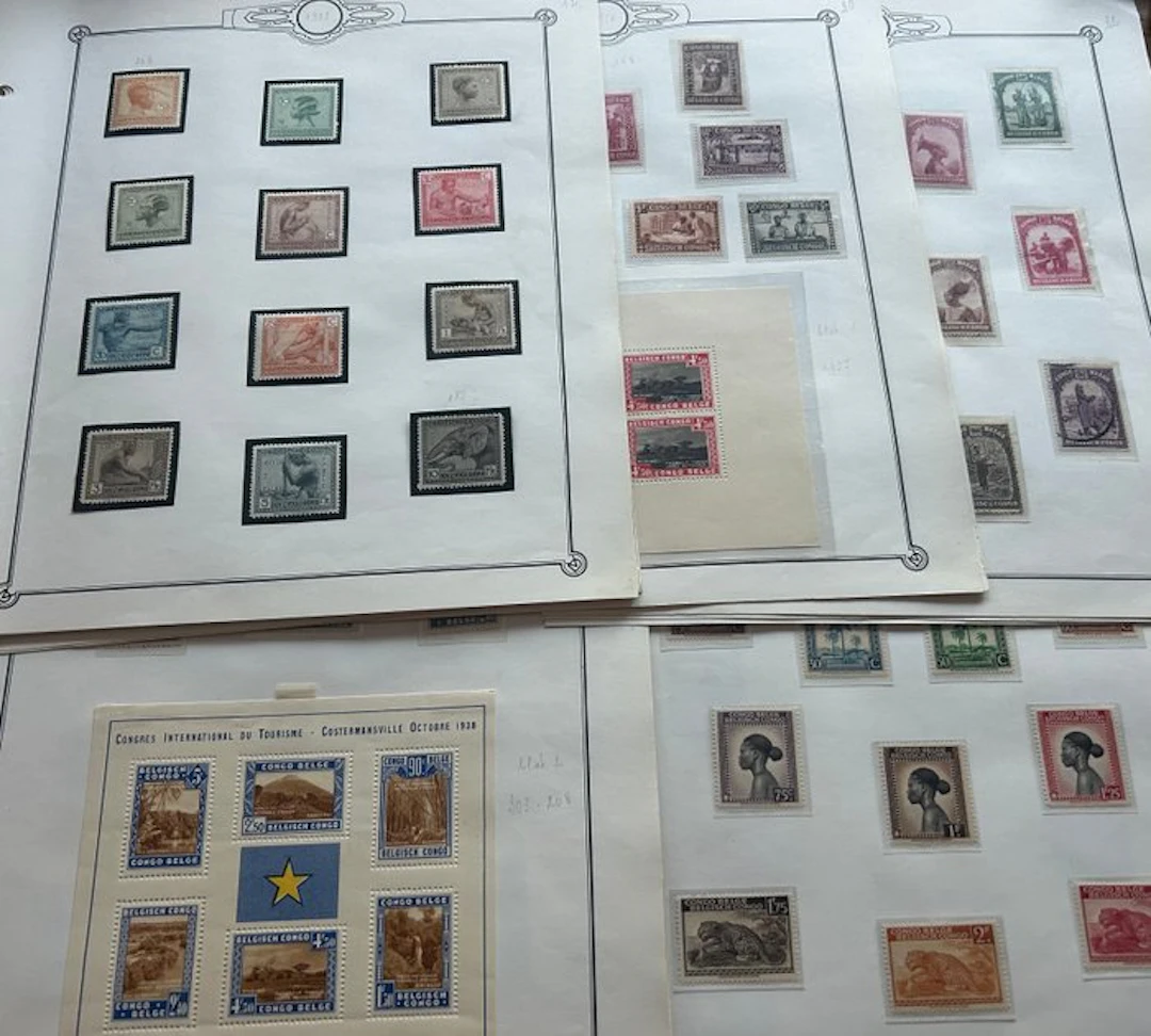 Belgian Congo 1923/1960 - Extensive collection on album...
