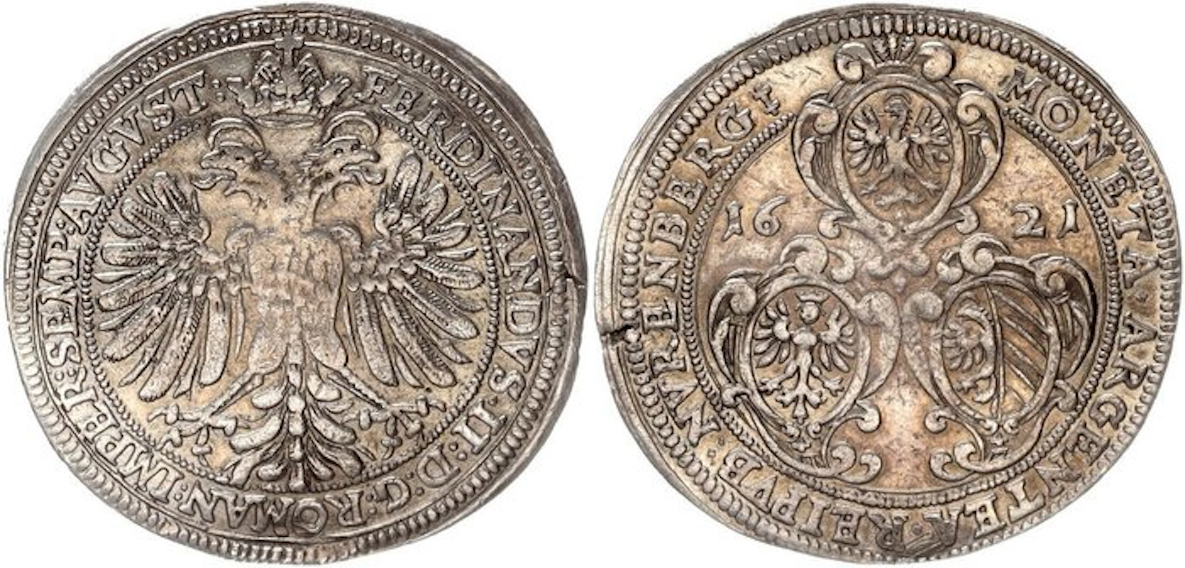 Germany, Nuremberg. Nürnberg Stadt. 1/2 Reichstaler 1621