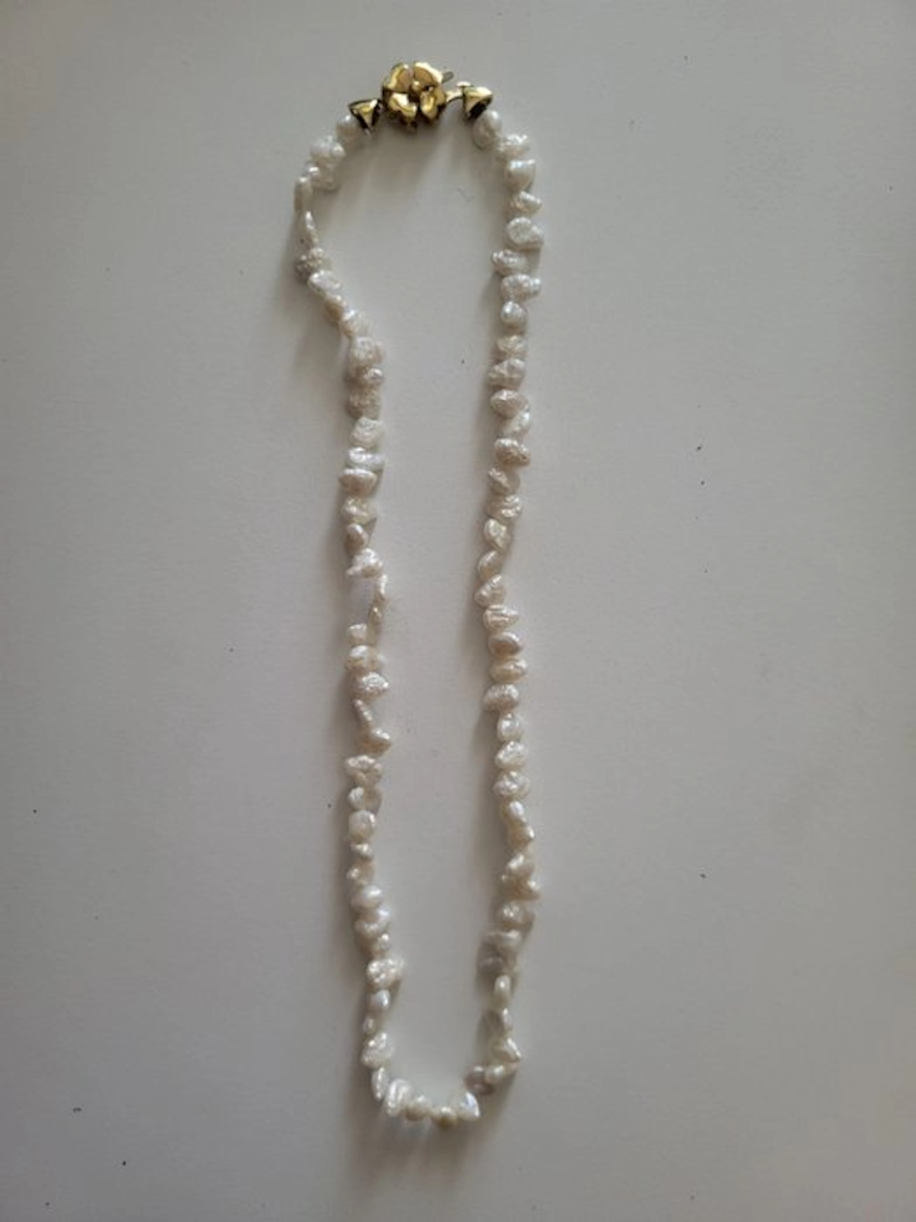 Choker necklace - 18 kt. Yellow gold Pearl - Goldsmith Megazzini
