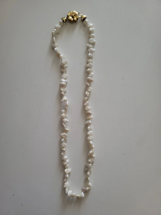 Choker necklace - 18 kt. Yellow gold Pearl - Goldsmith Megazzini