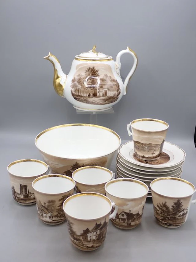 Vieux Paris - Tea service (18) - Porcelain
