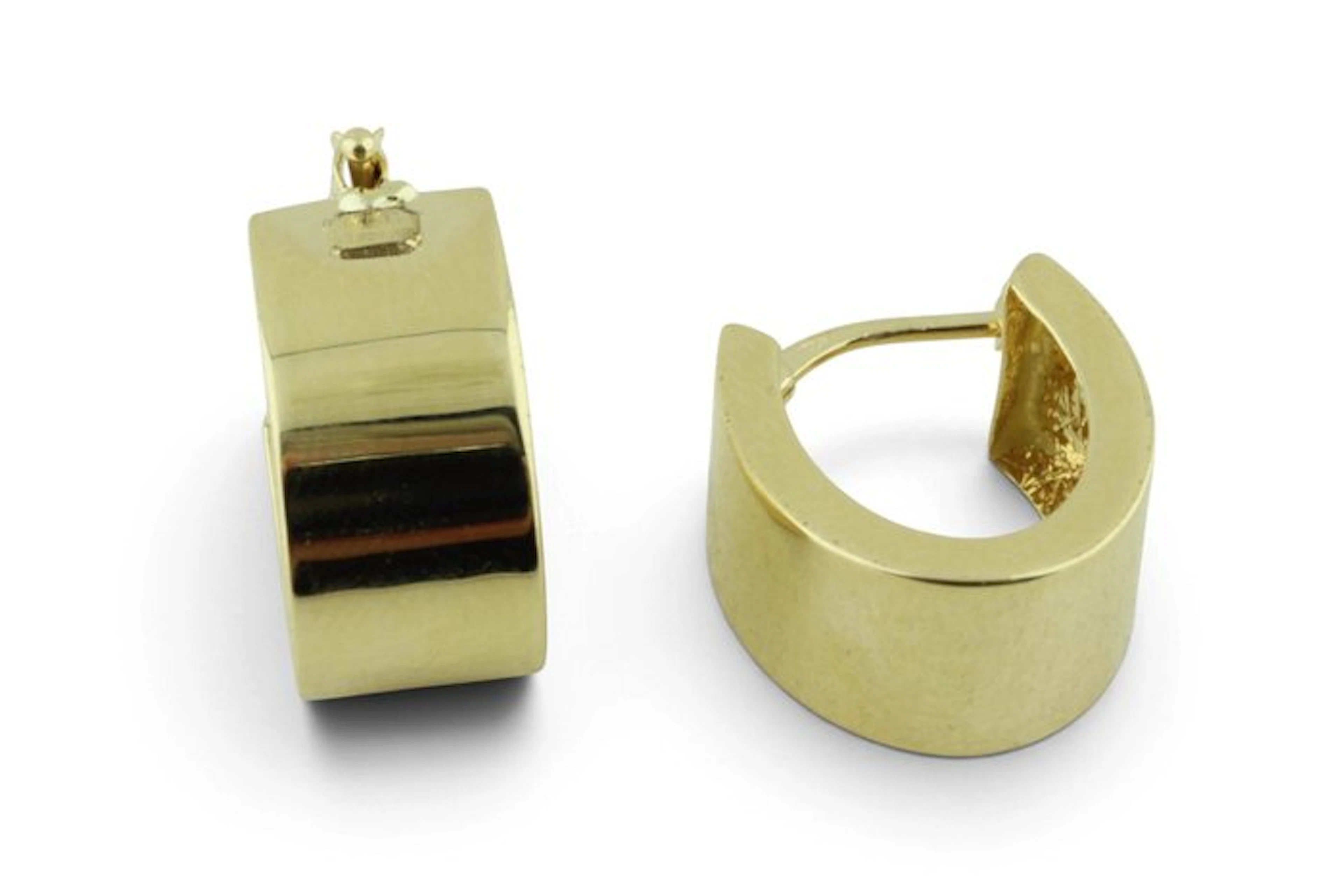 Hoop earrings - 18 kt. Yellow gold