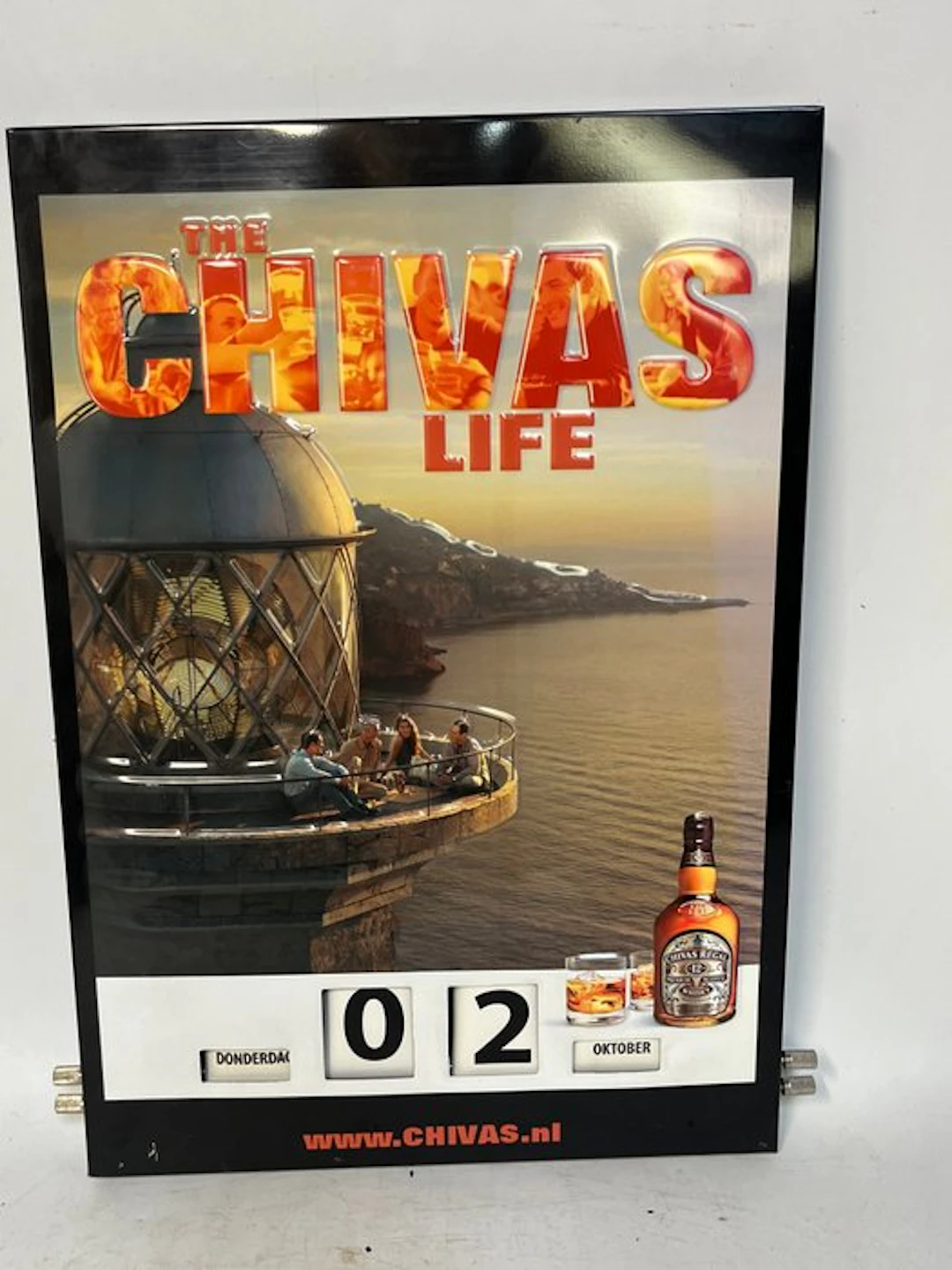 Chivas Whiskey Calendar - Sign - Iron