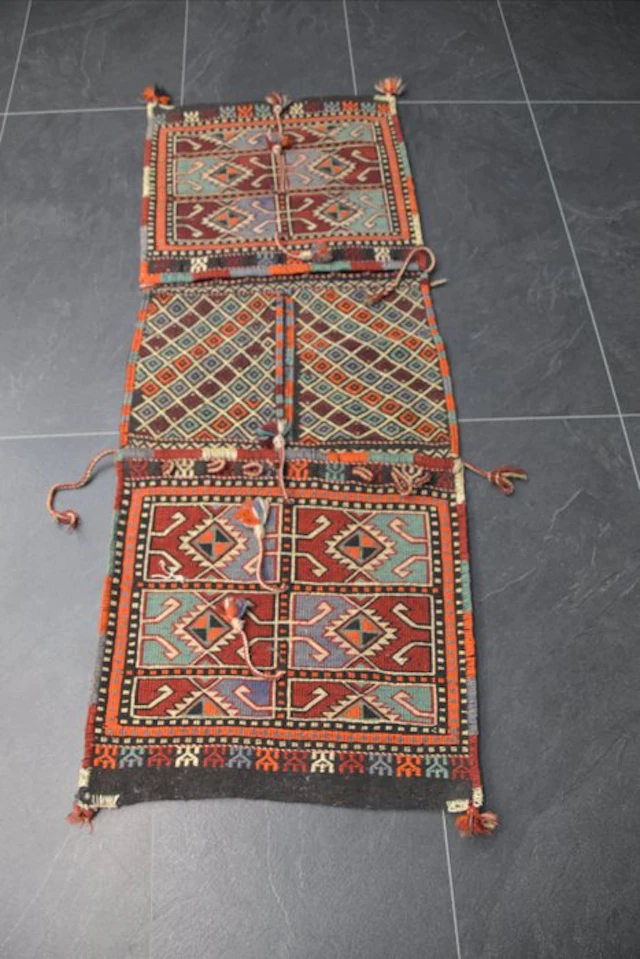 Afghan Heybe - Carpet - 144 cm - 55 cm