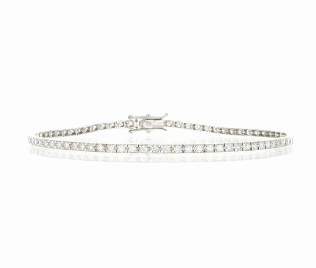 No reserve price - Bracelet - 18 kt. White gold - 1.56ct. tw. Diamond (Natural)