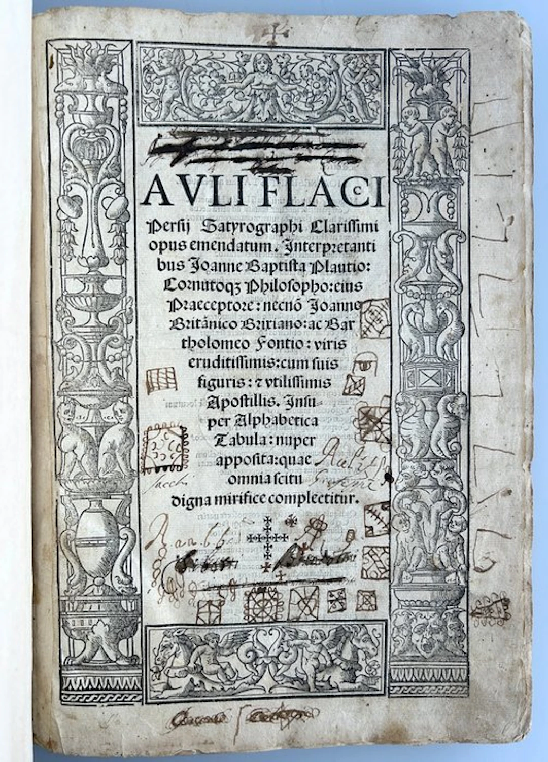 Auli Flaci Persii - Satyrographi clarissimi opus emendatum - 1520