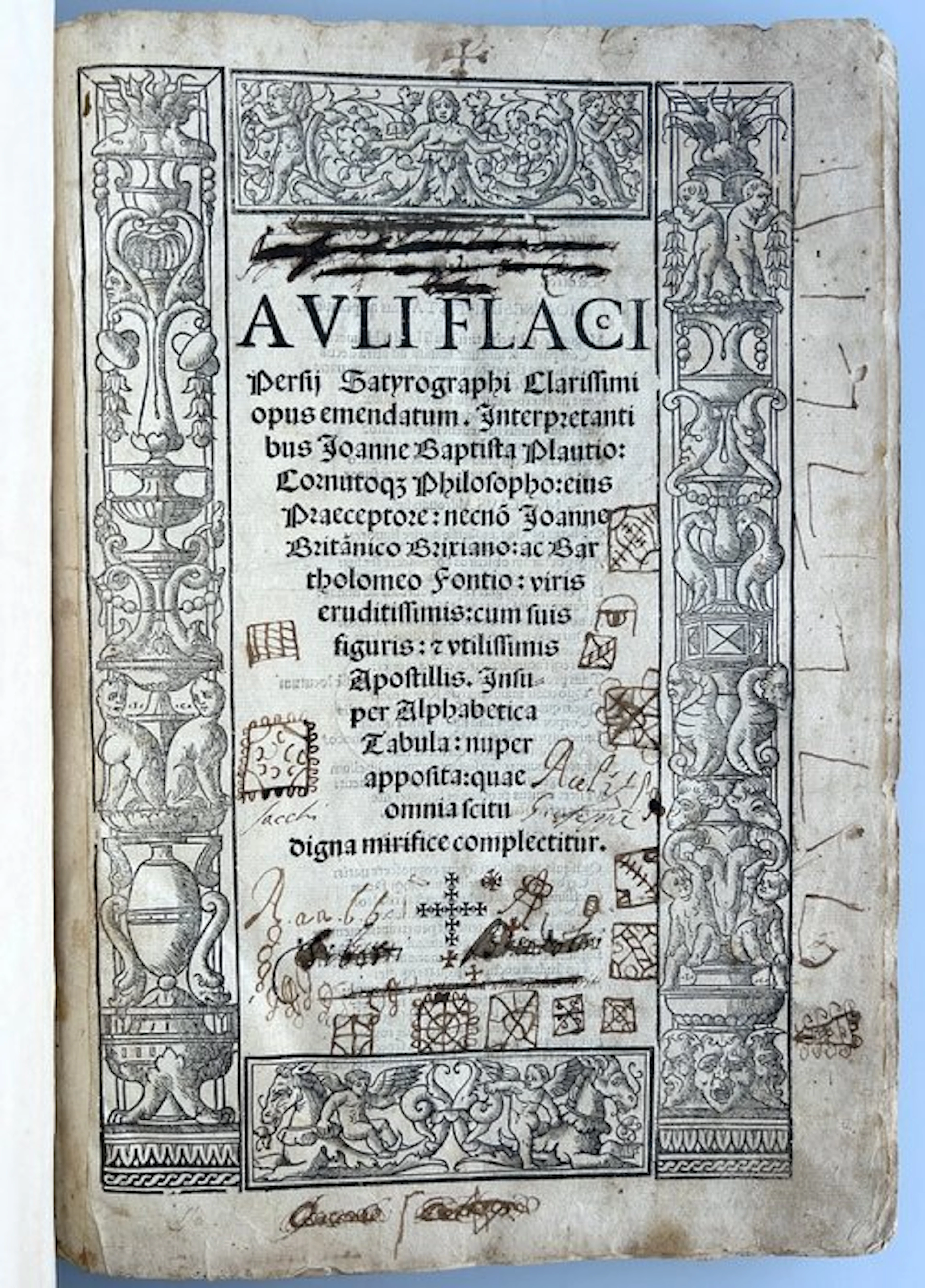 Auli Flaci Persii - Satyrographi clarissimi opus emendatum - 1520