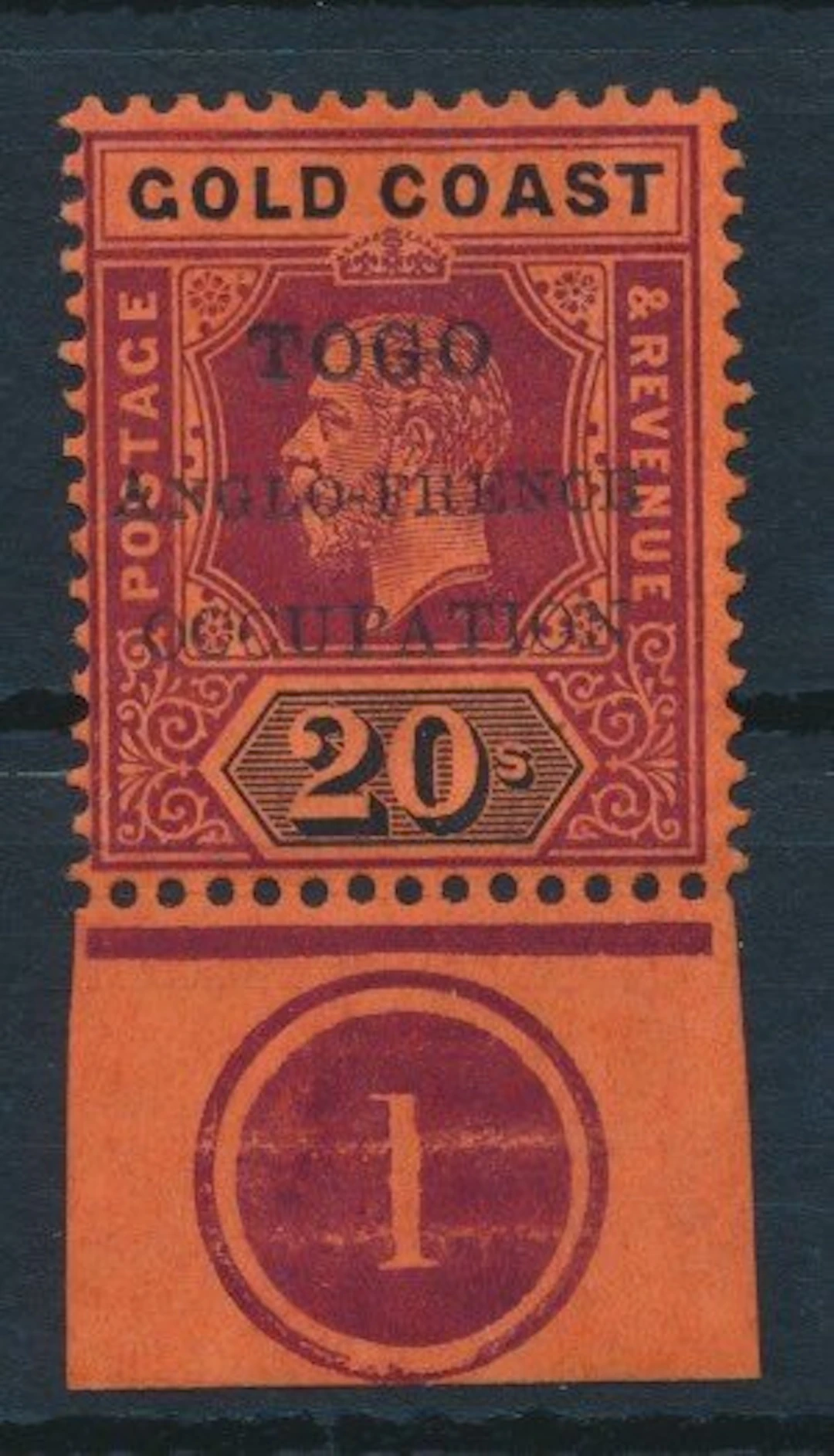 Togo, British occupation 1916 - King George