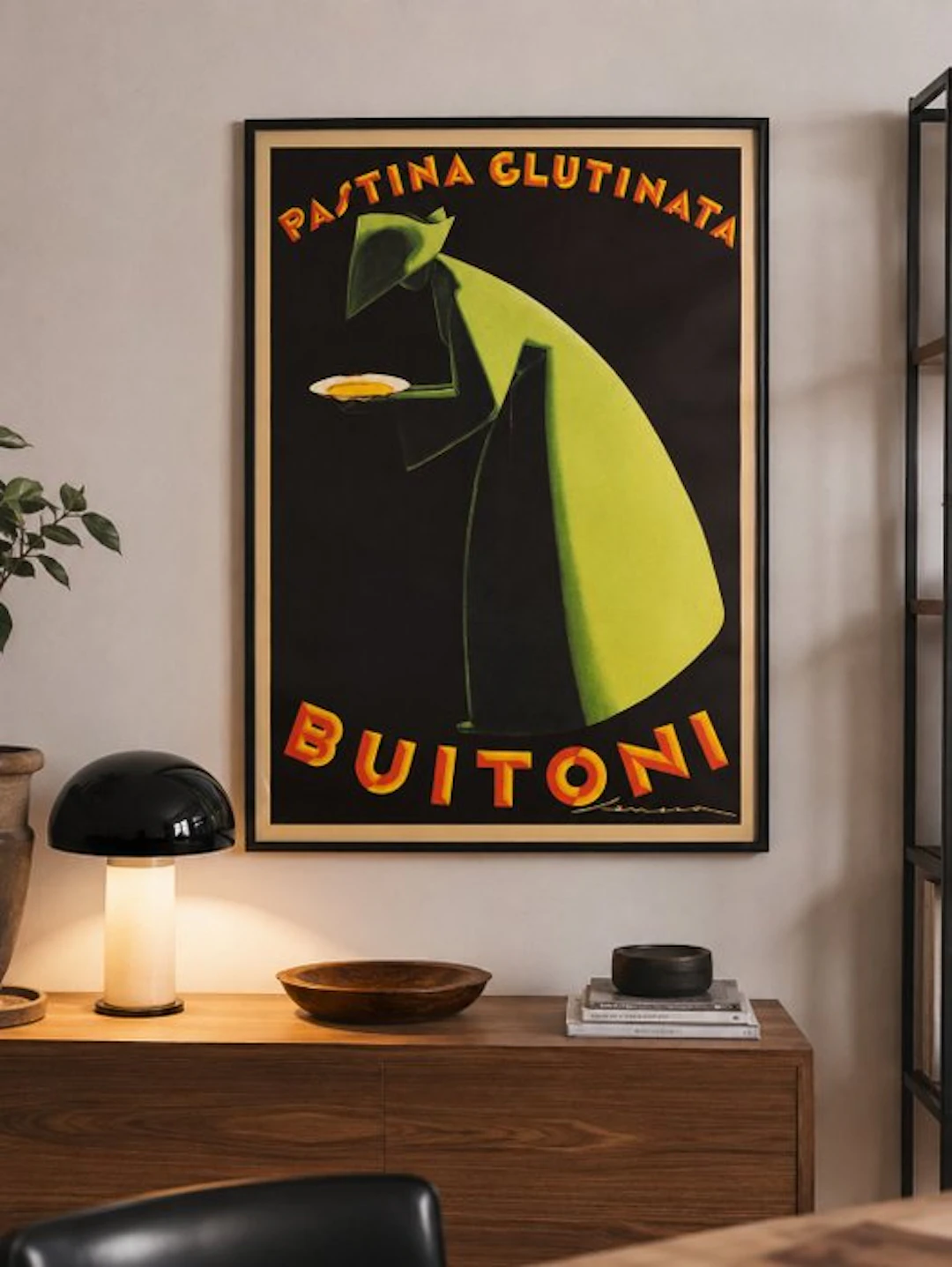 Seneca - Manifesto vintage Buitoni pastina glutinata pubblicità italiana