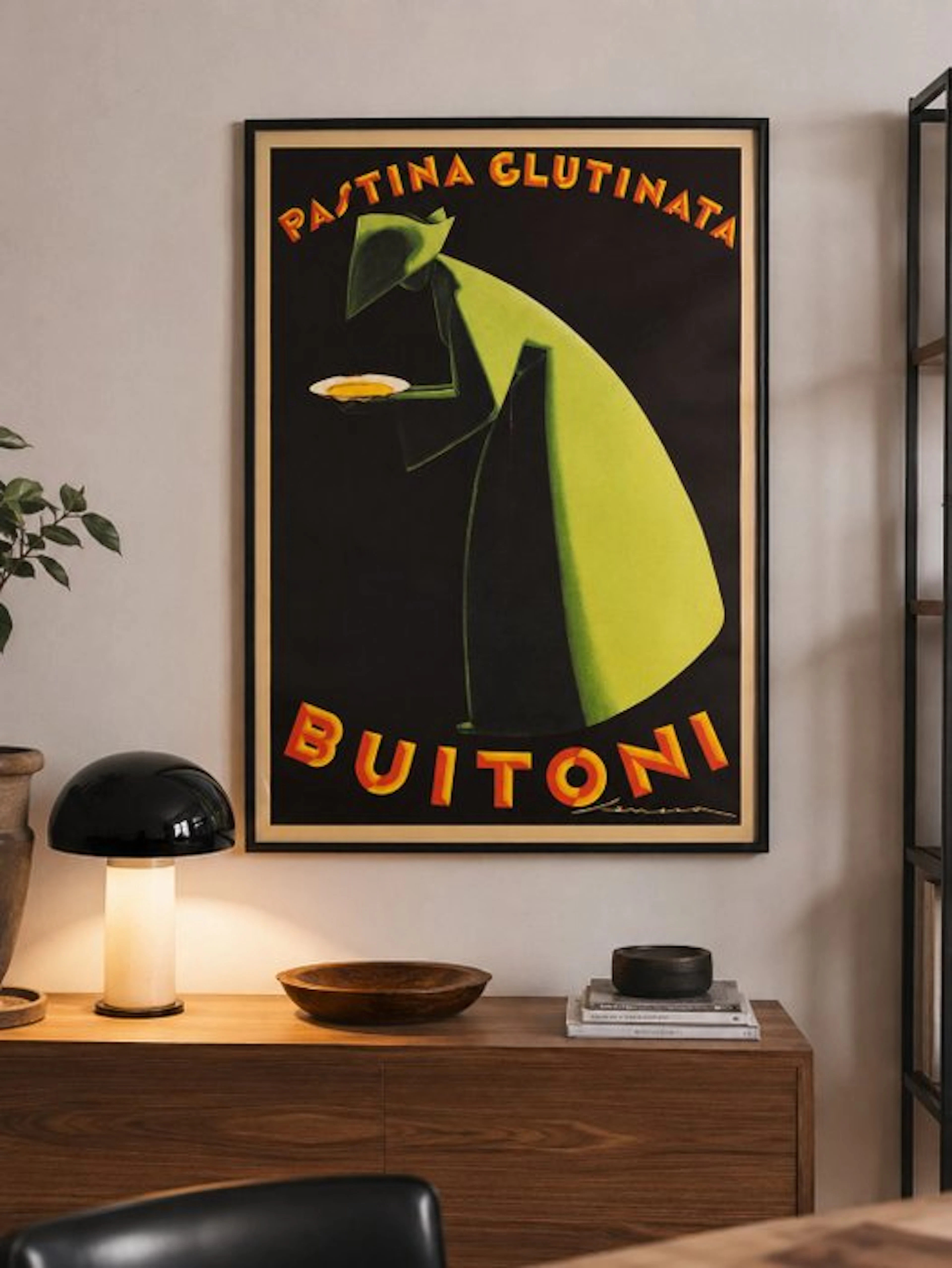 Seneca - Manifesto vintage Buitoni pastina glutinata pubblicità italiana