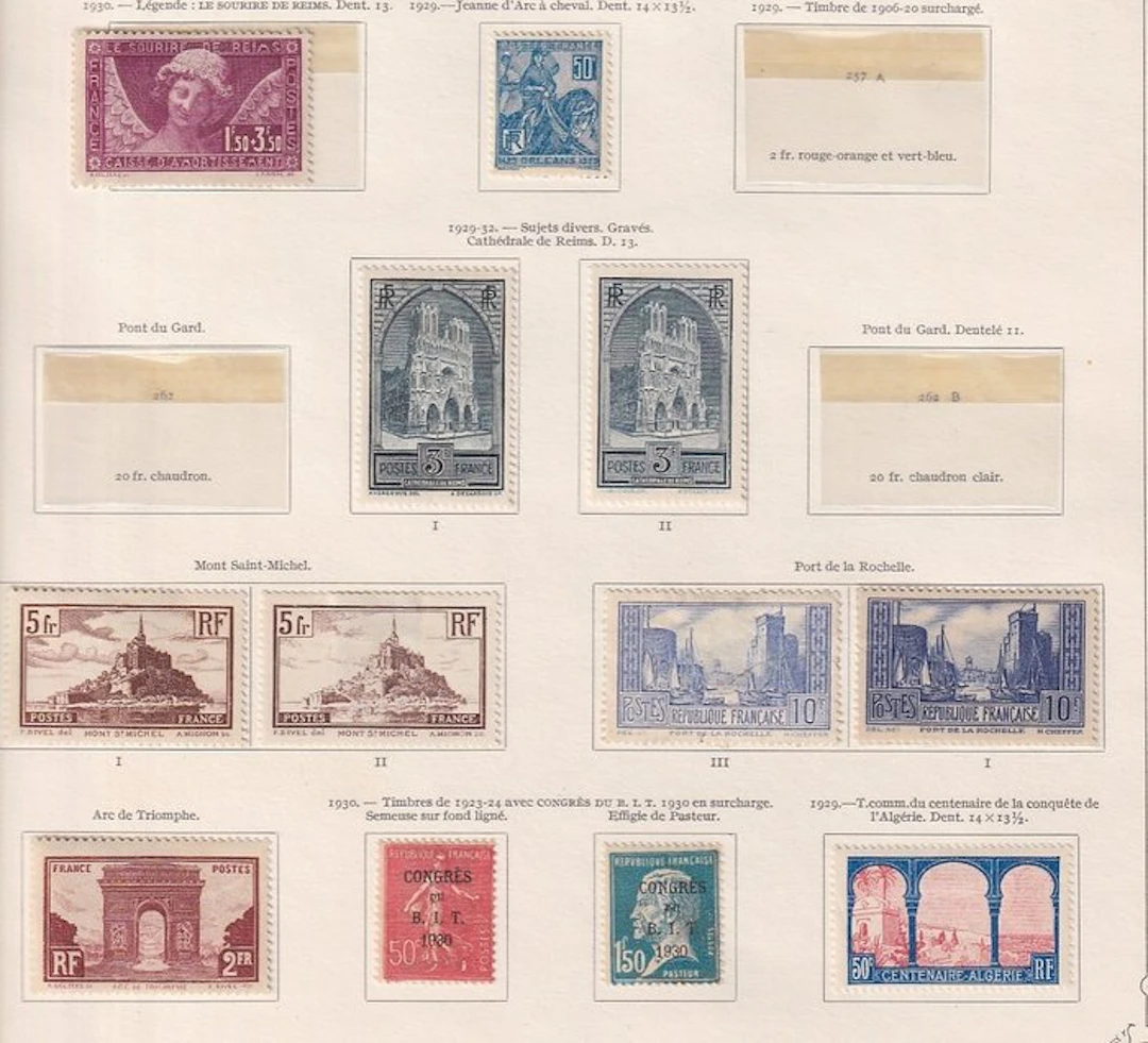 France 1930/1937 - superbe collection de timbres