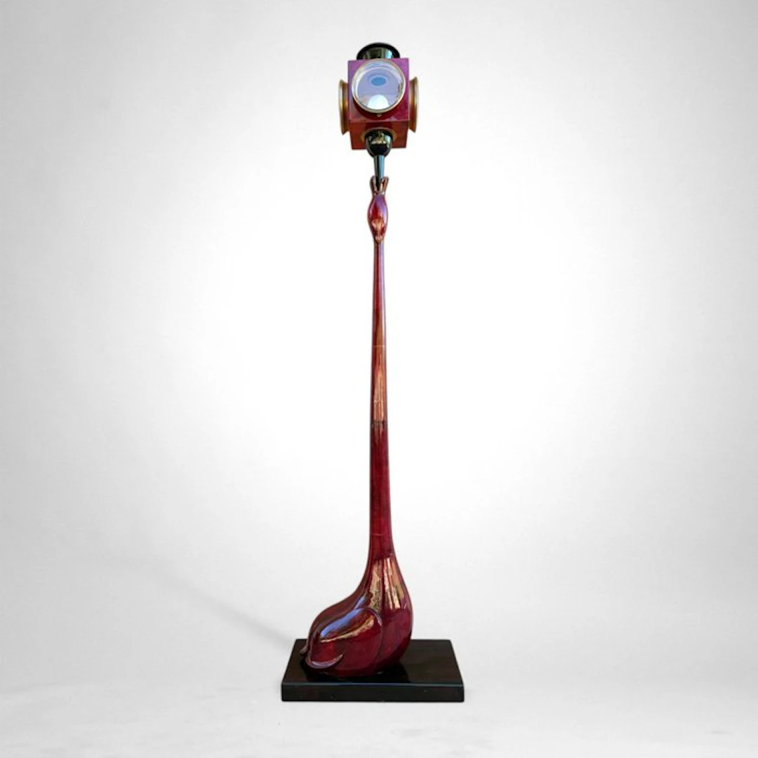 aldo Tura - Aldo Tura - Uplighter floor lamp - Oak