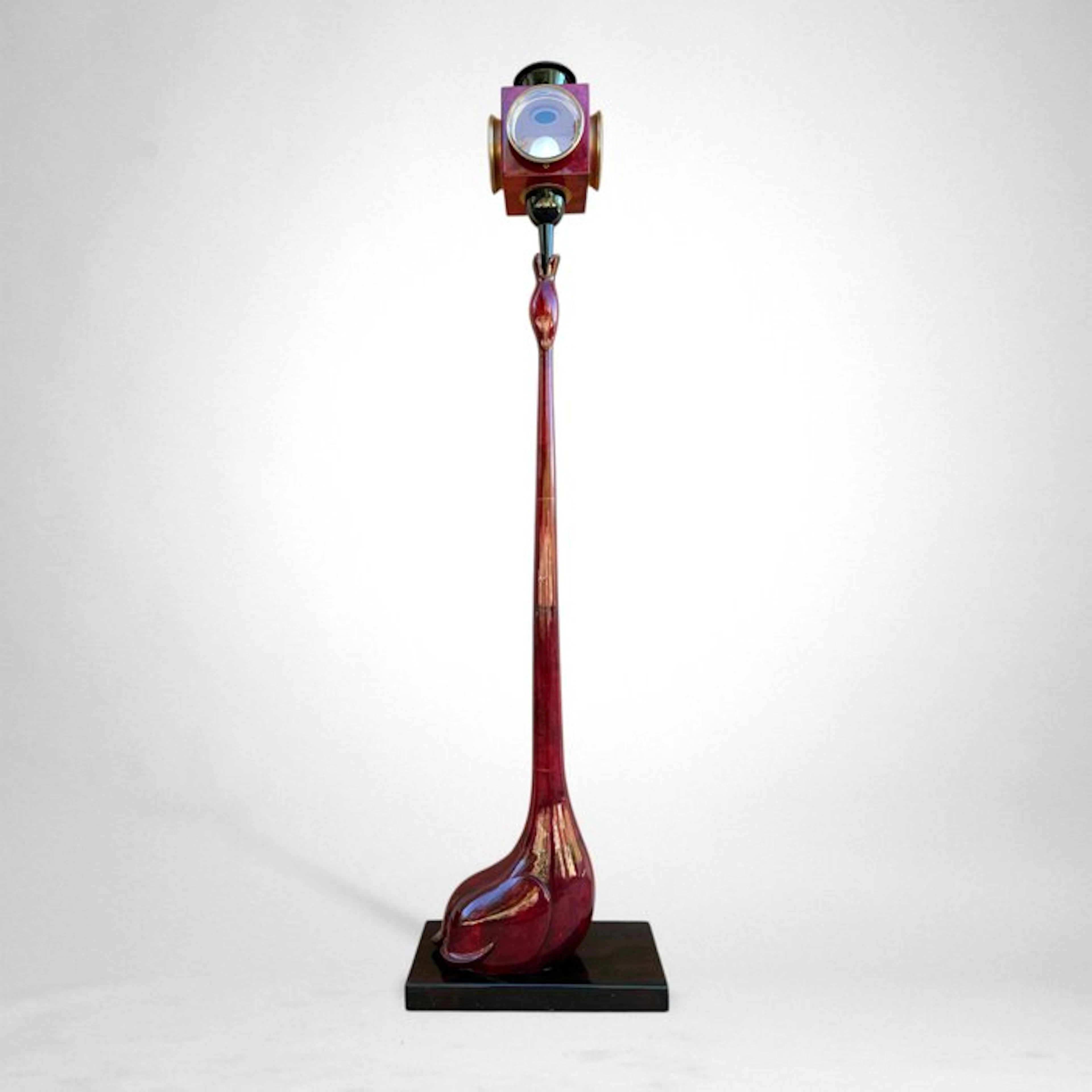 aldo Tura - Aldo Tura - Uplighter floor lamp - Oak