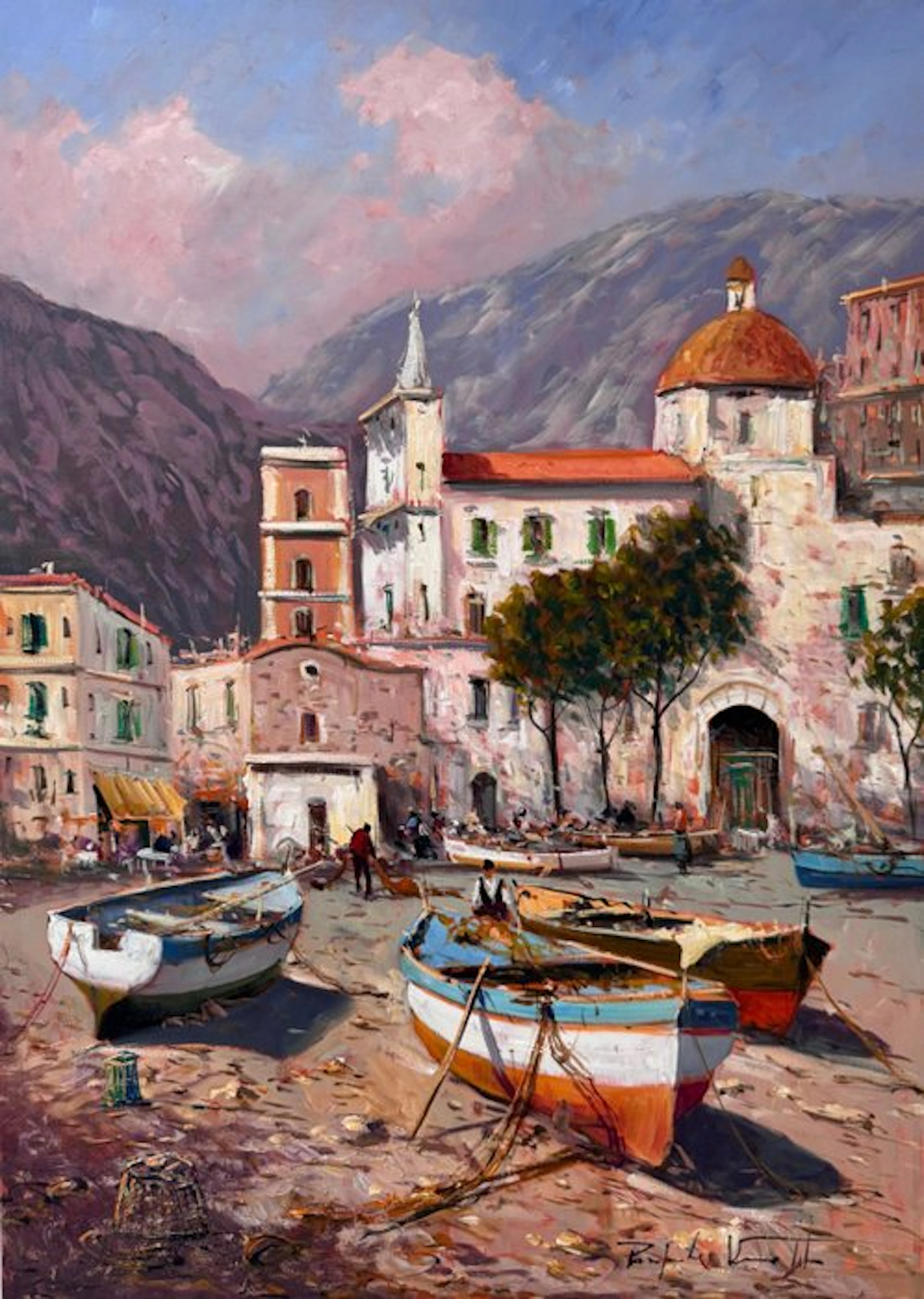 Pasquale Vuotto (1958) - Sull’arenile di Positano