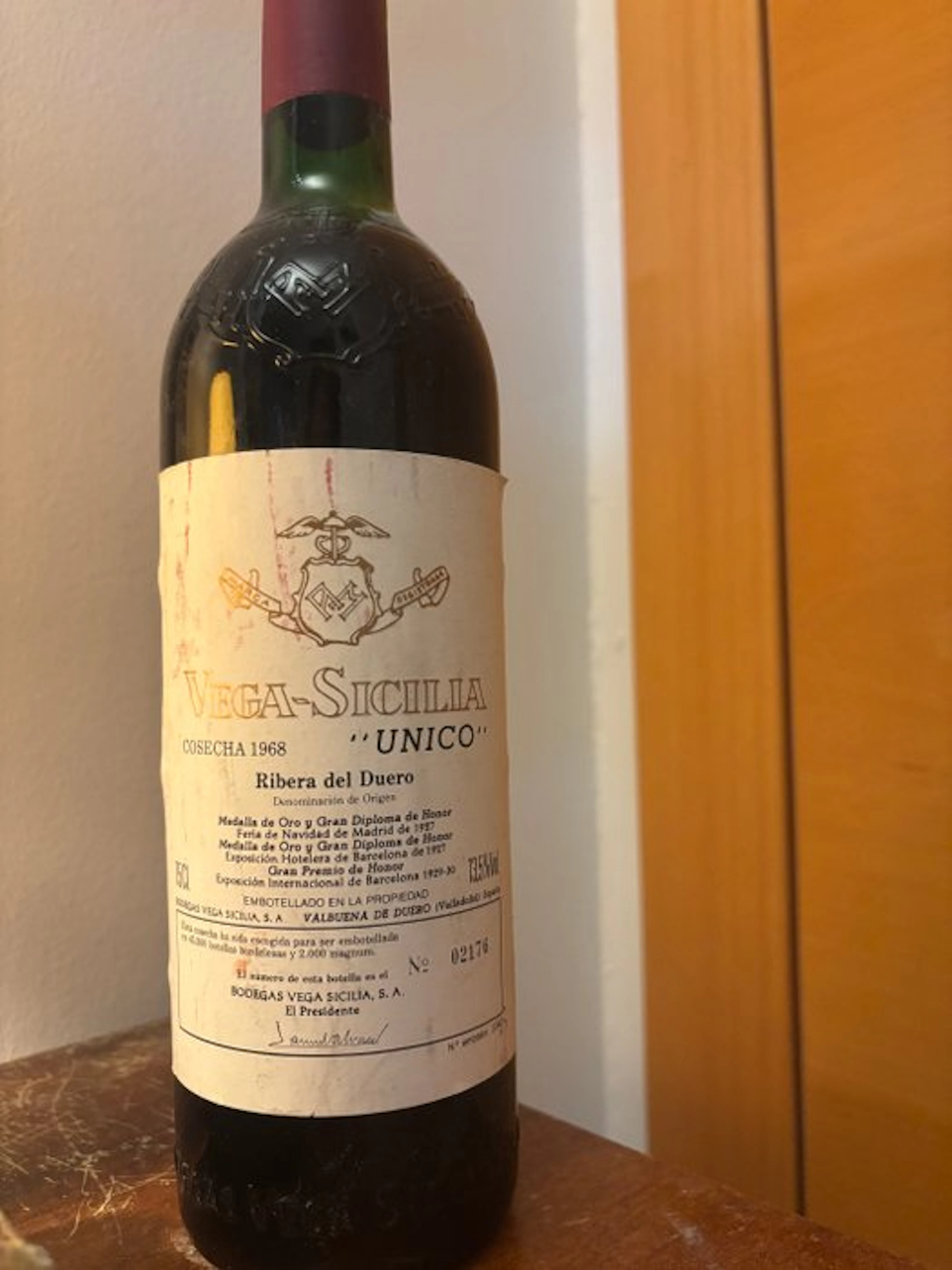 1968 Vega Sicilia Único - Ribera del Duero Gran Reserva - 1 Bottle (0.75L)