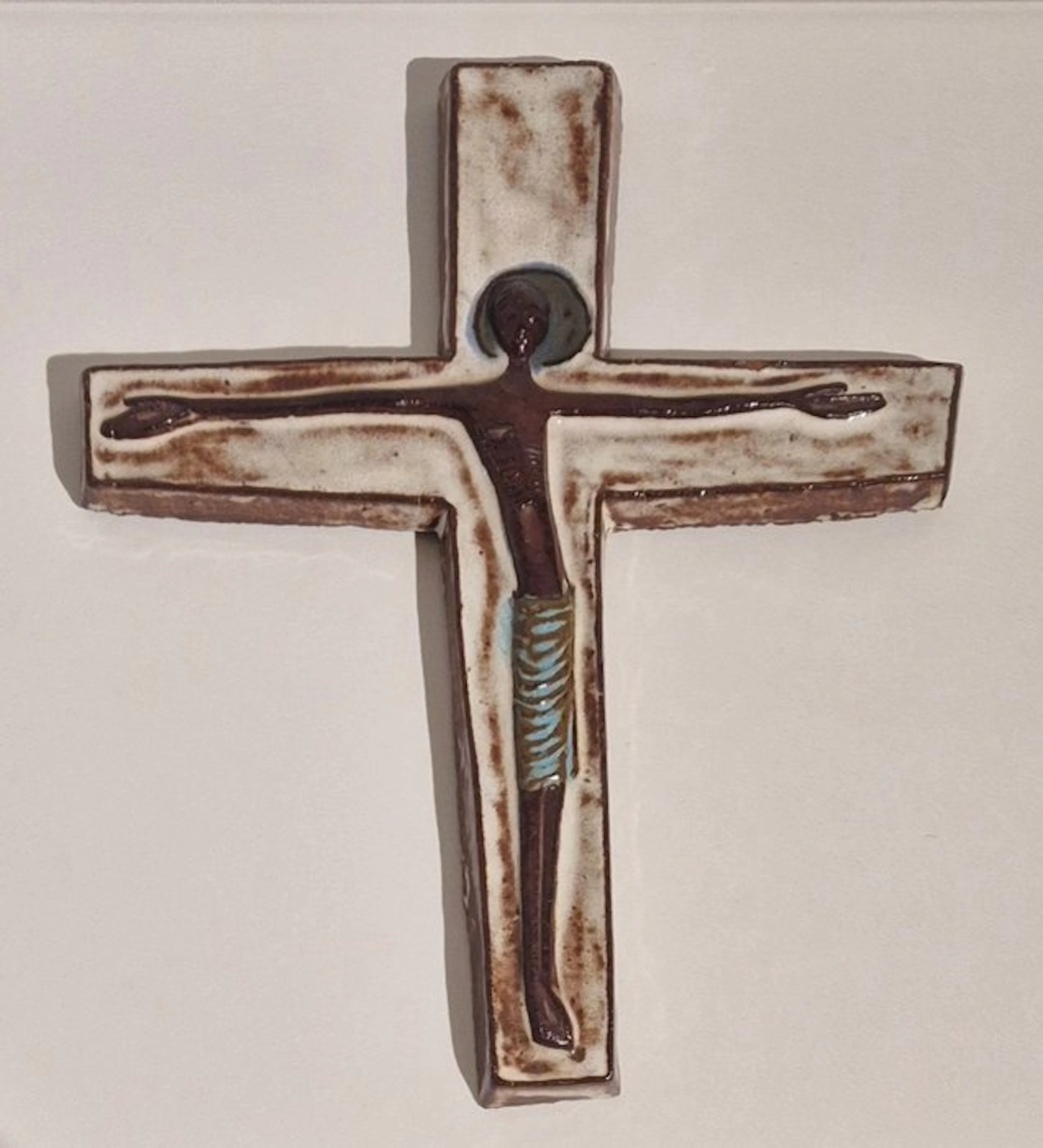 Mid-century modern Cross - Ceramic - 1950-1960 - Rogier Vandeweghe