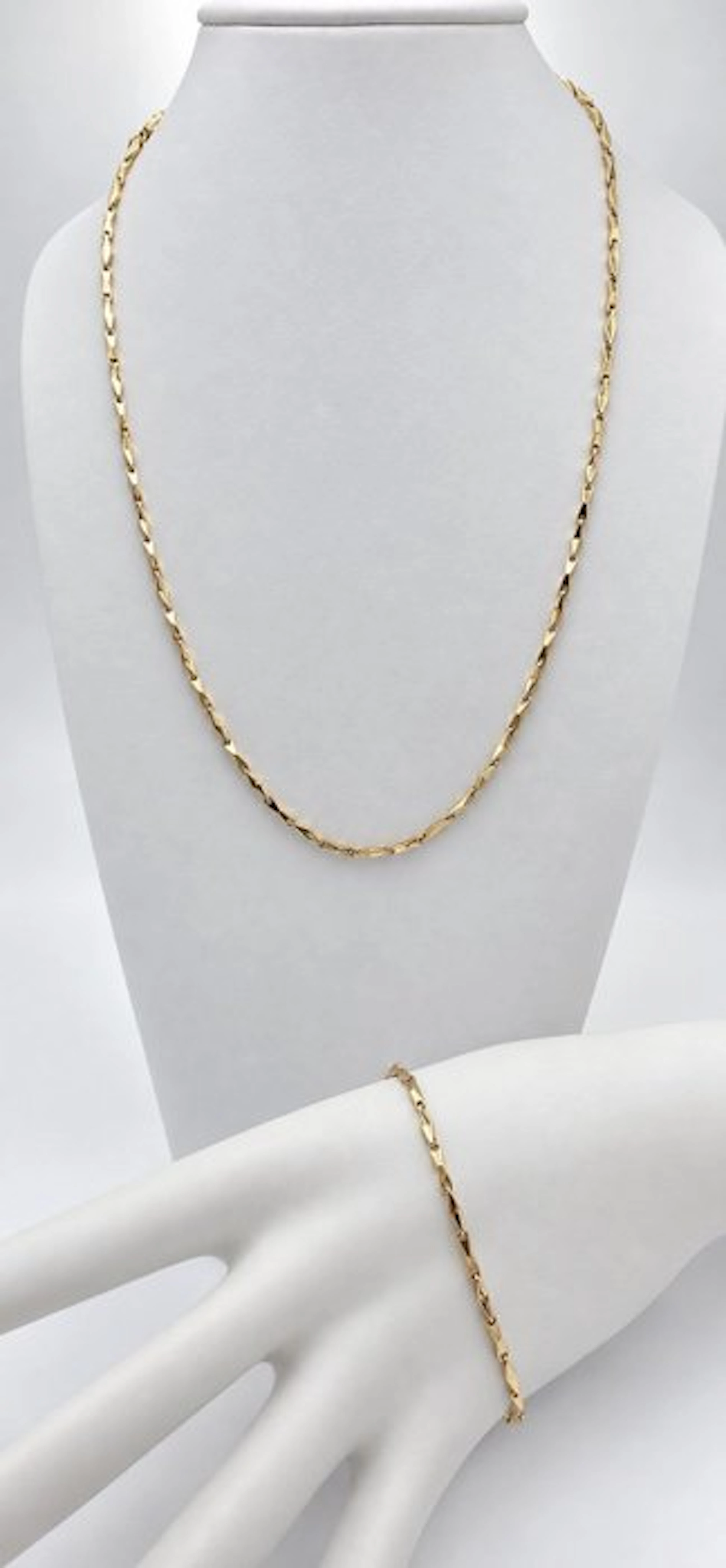 2 piece jewellery set - 9 kt. Yellow gold - Maistrellosrl