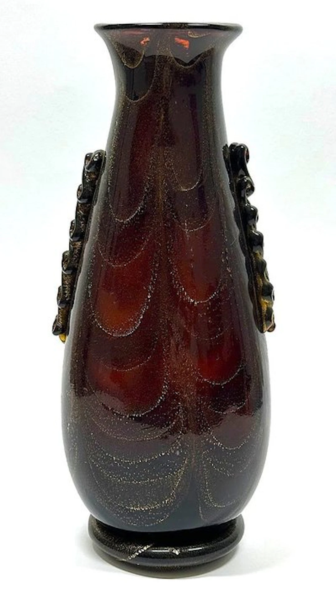 Cenedese Magnifico Vaso Anfora - H 34,5 cm - Murano Anni '70