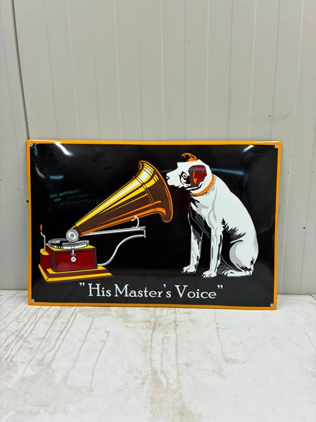 His Master’s Voice – Nipper met Grammofoon – Emaille...