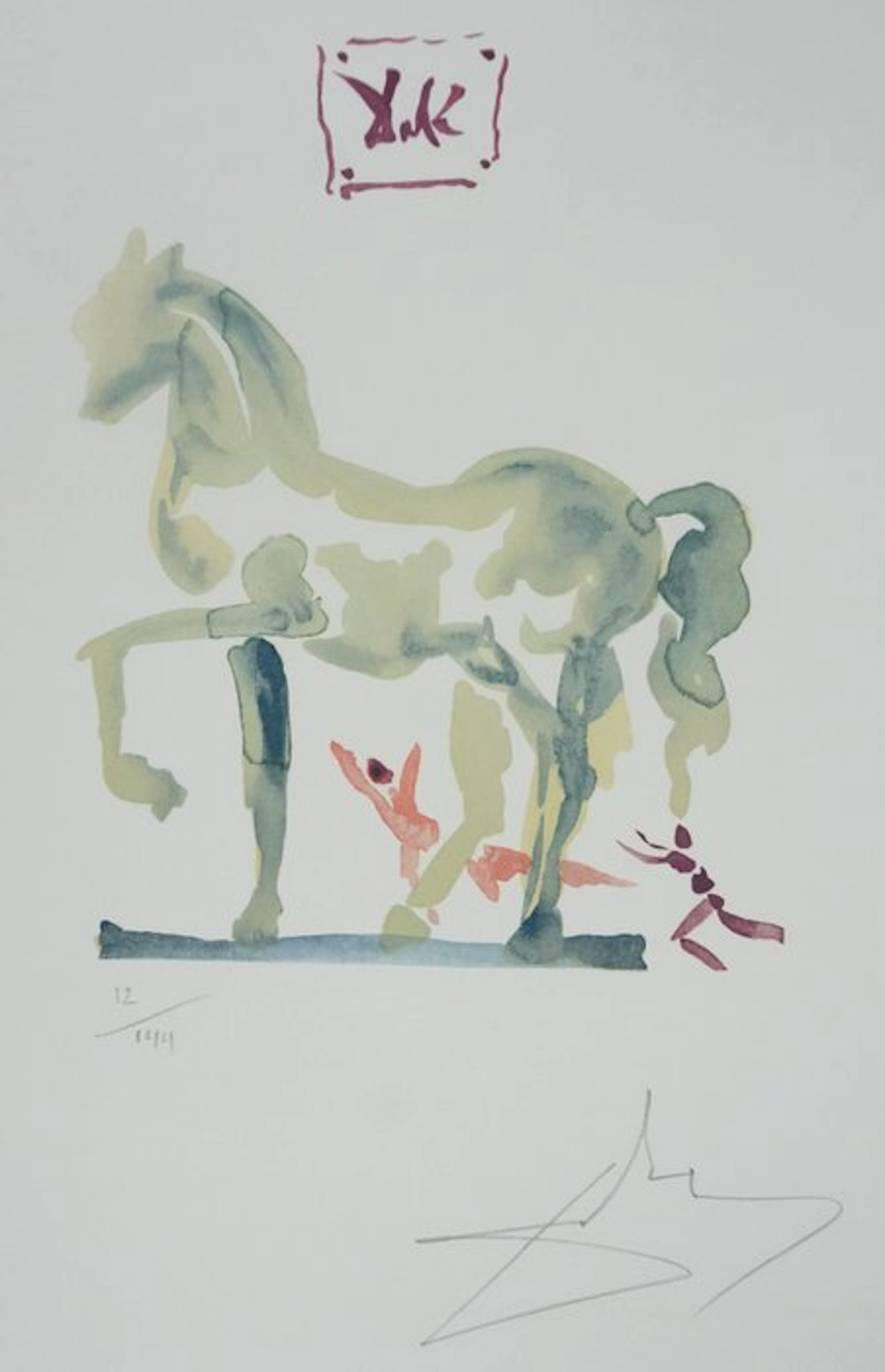 Salvador Dali (1904-1989) - Amoureux au cheval