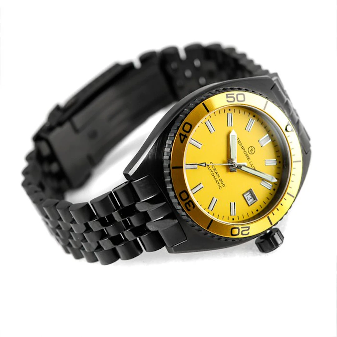 Tempore Lux - Tempore Lux Ocean 200 Black Edition Yellow...