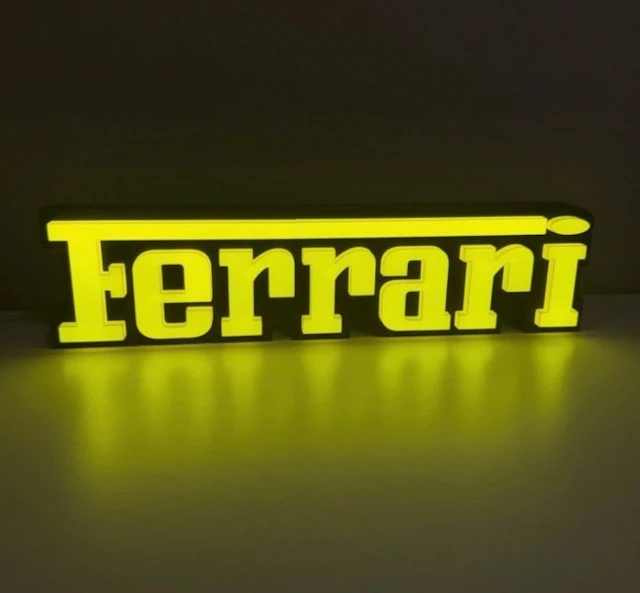 Ferrari - Lighted sign - Led