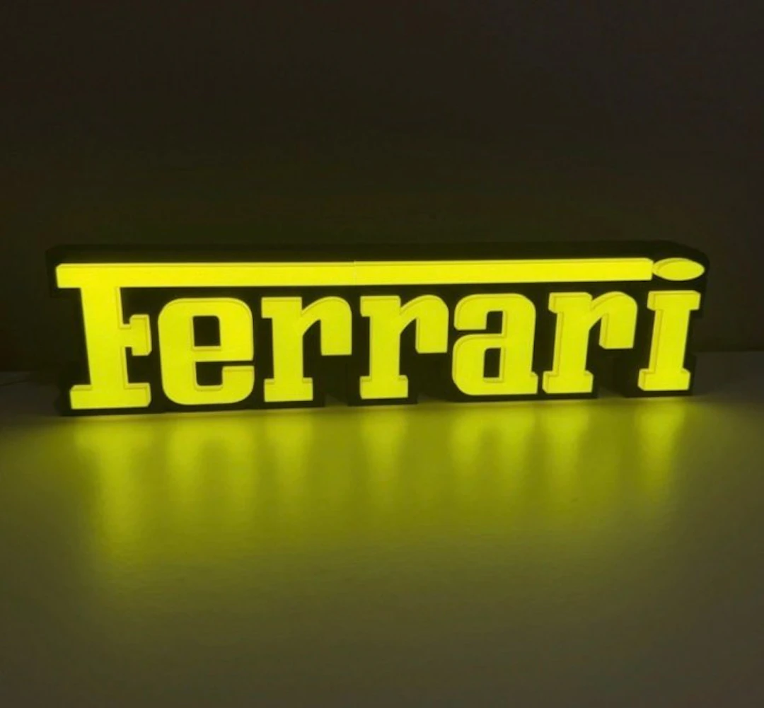 Ferrari - Lighted sign - Led