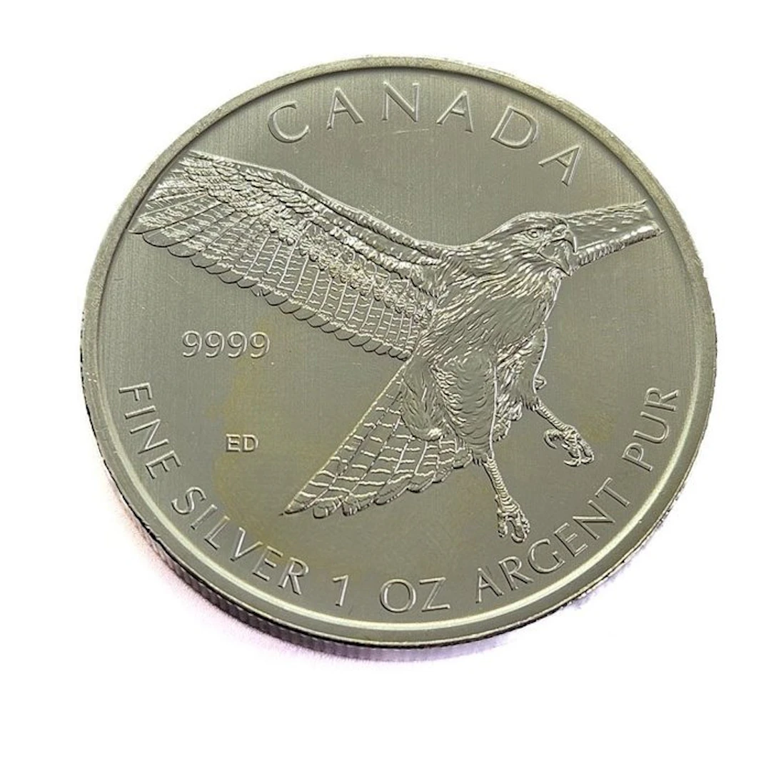 Canada. 5 Dollars 2015 - Red-tailed Hawk