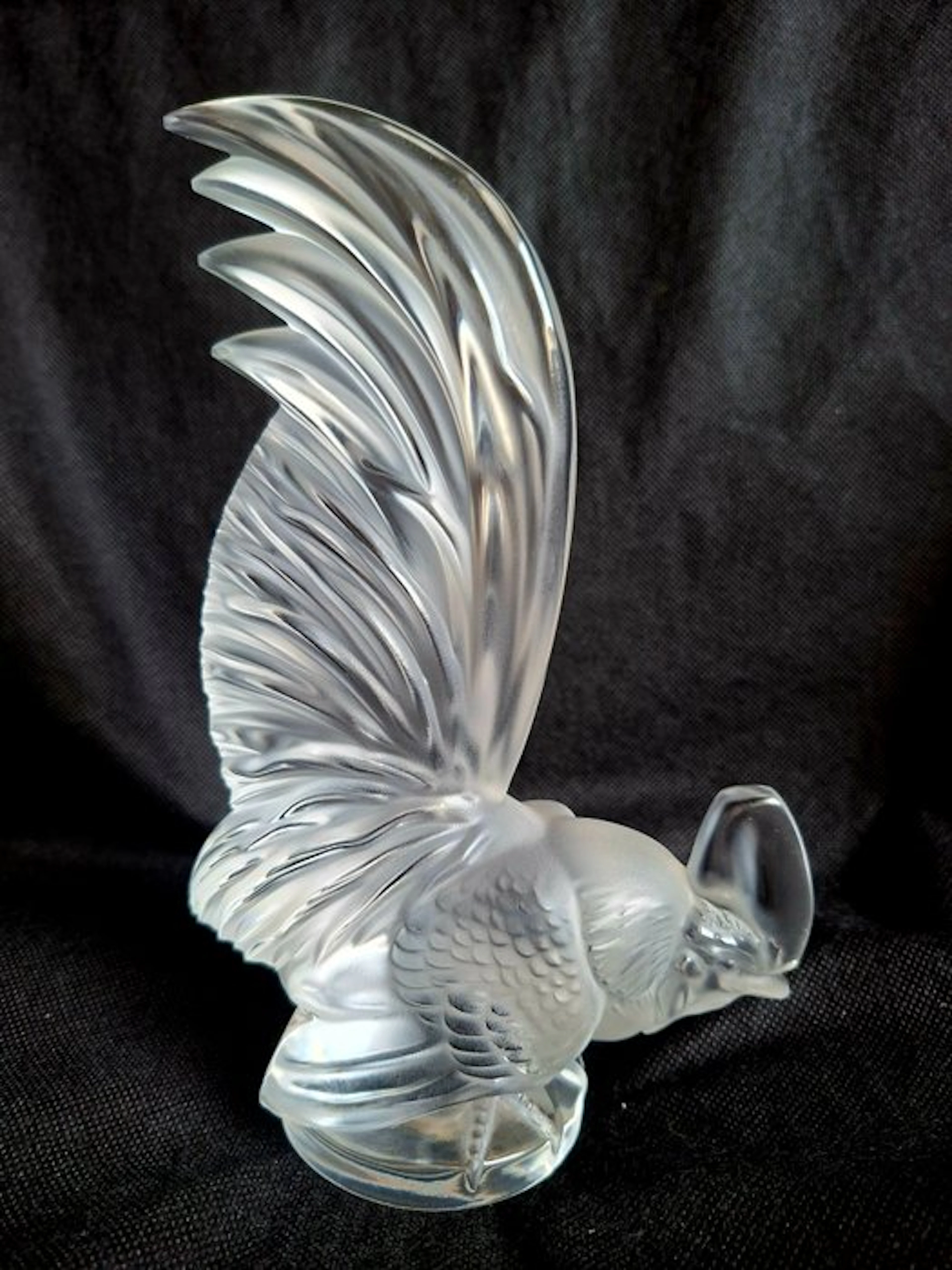 Statuette, Coq Nain Krielhaan - 20.5 cm - Crystal - 1960