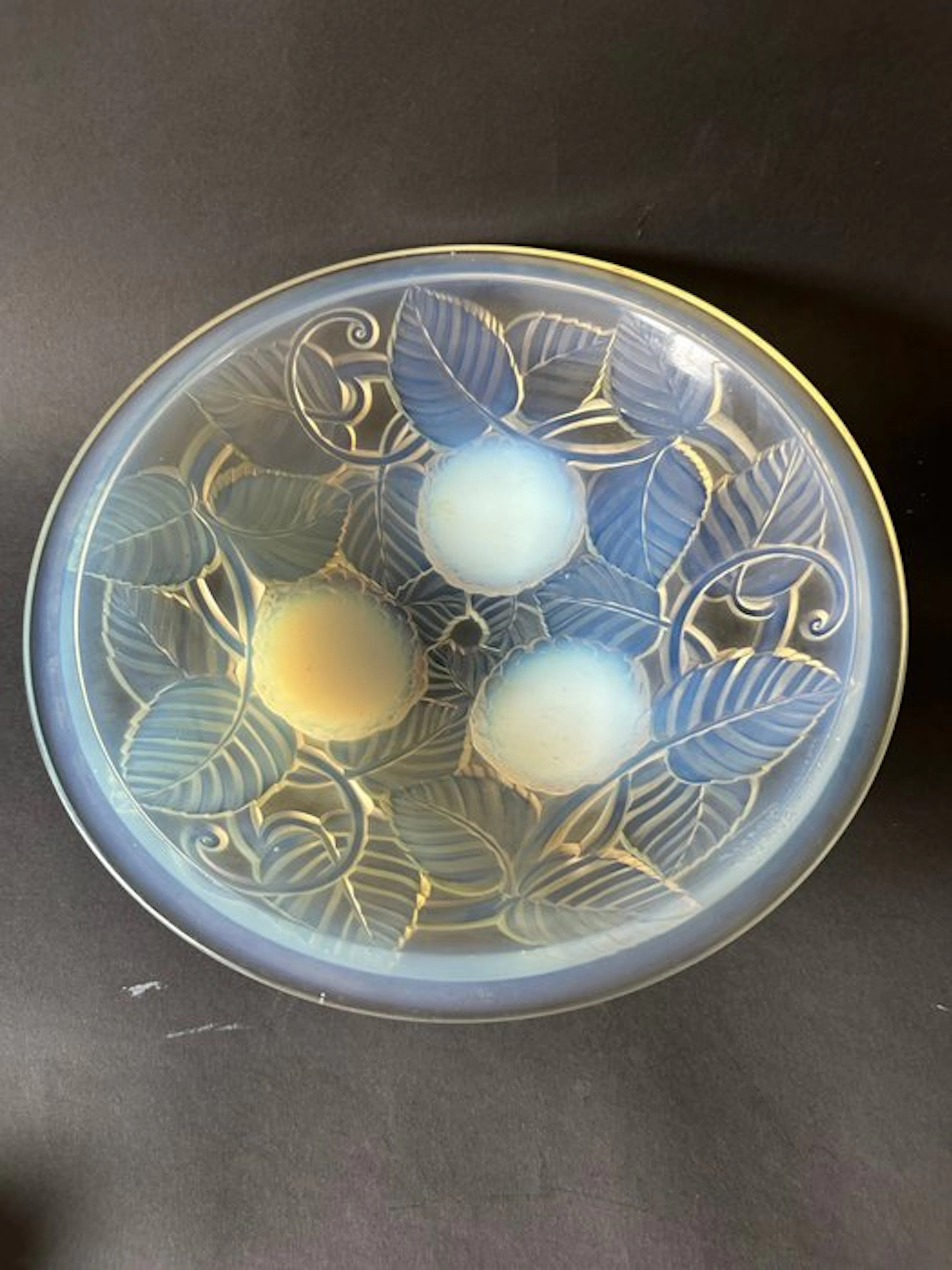 André Delatte - Platter - Glass - Arvers "André Delatte".