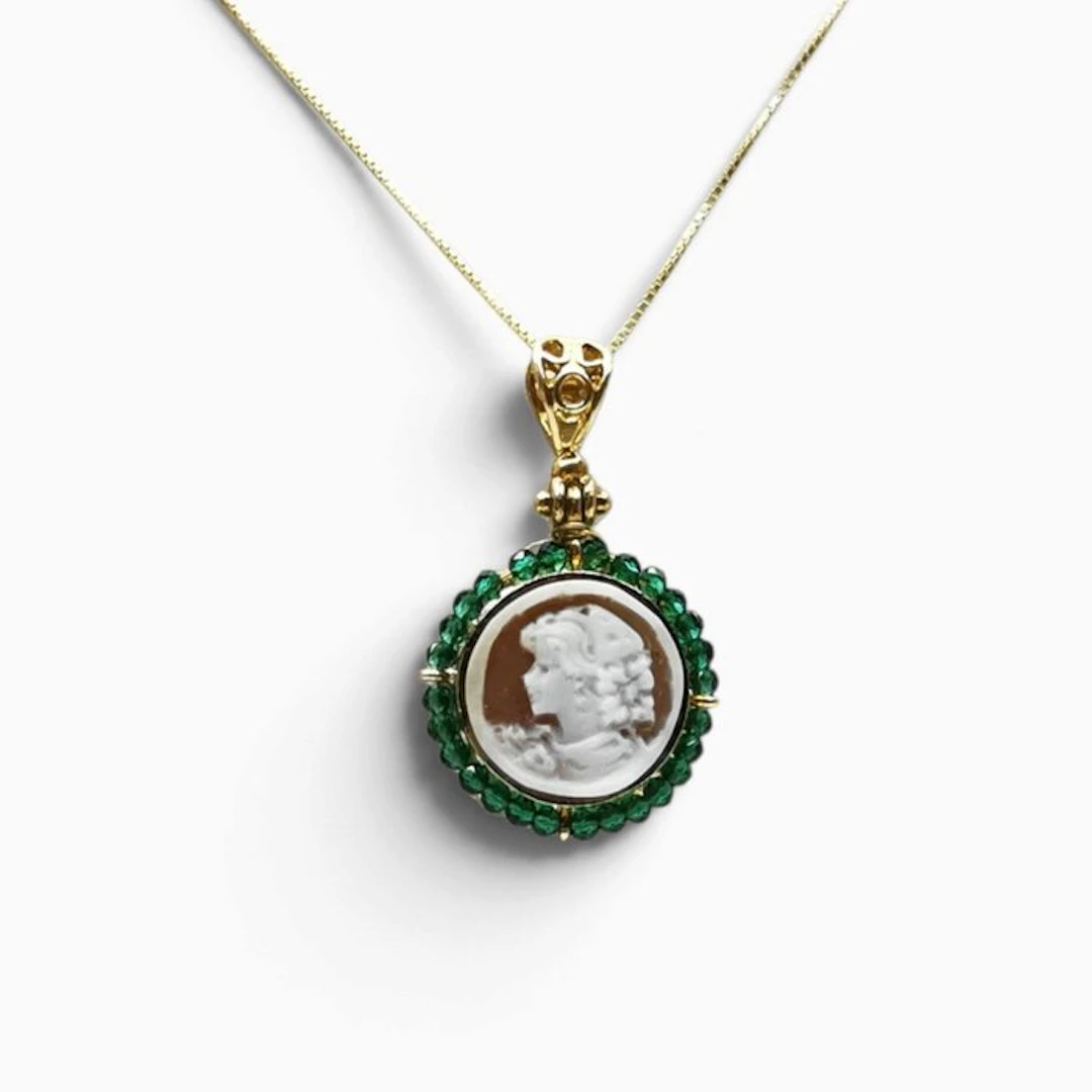 Sterling Silver 925 - Cameo - hand-carved cameo