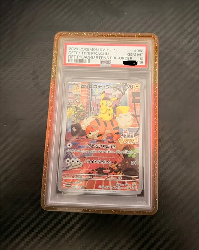 1 Graded card - Detective Pikachu #098 Full art, Foil - PSA 10