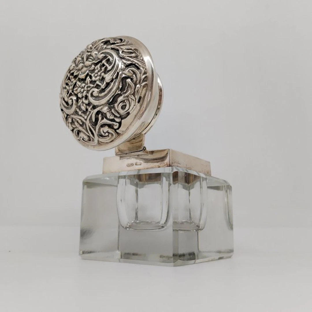 Ink container - Silver, Crystal