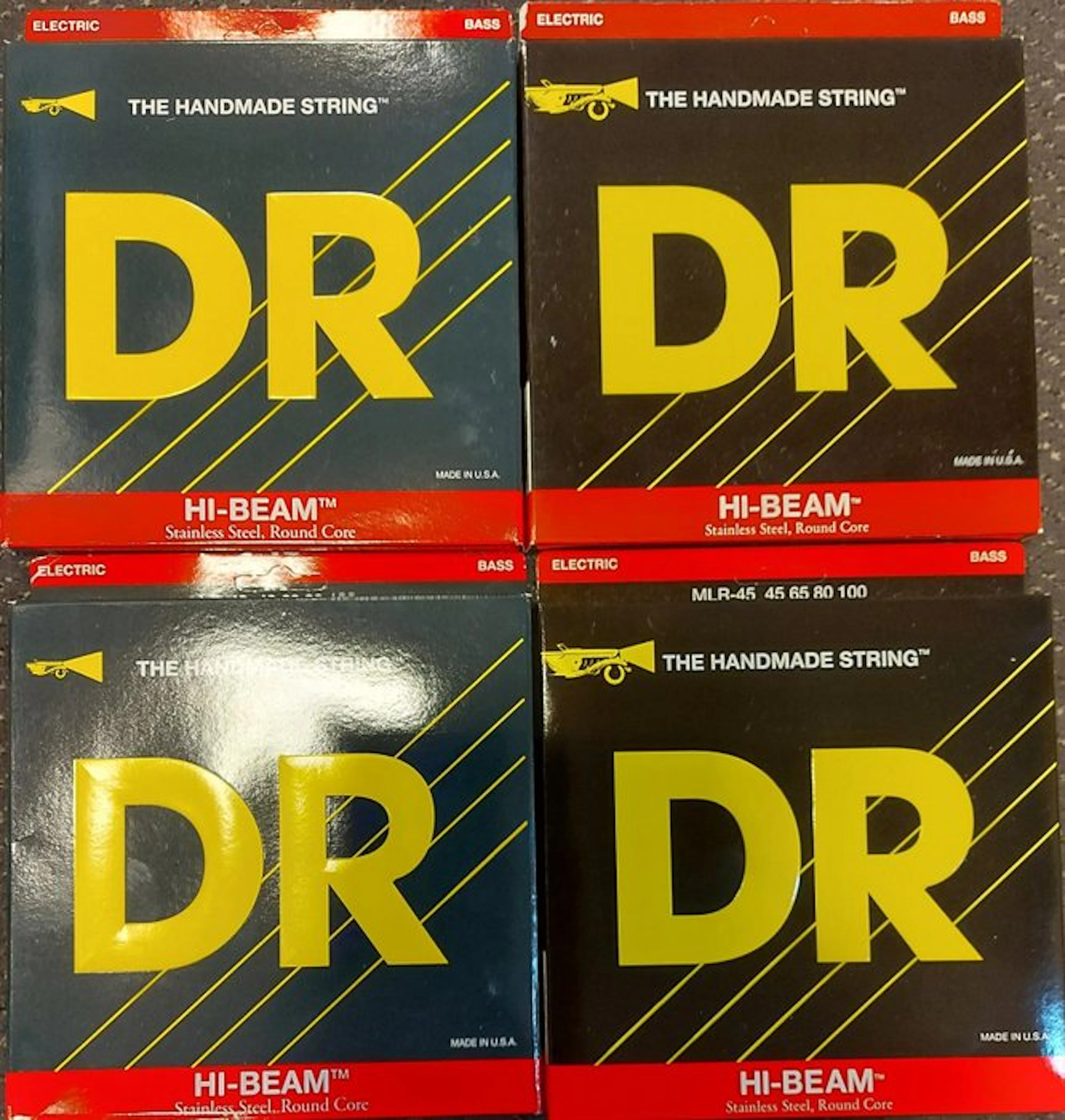 DR Hi-Beam - 4 Brand New Sets of Strings for 4-String -...
