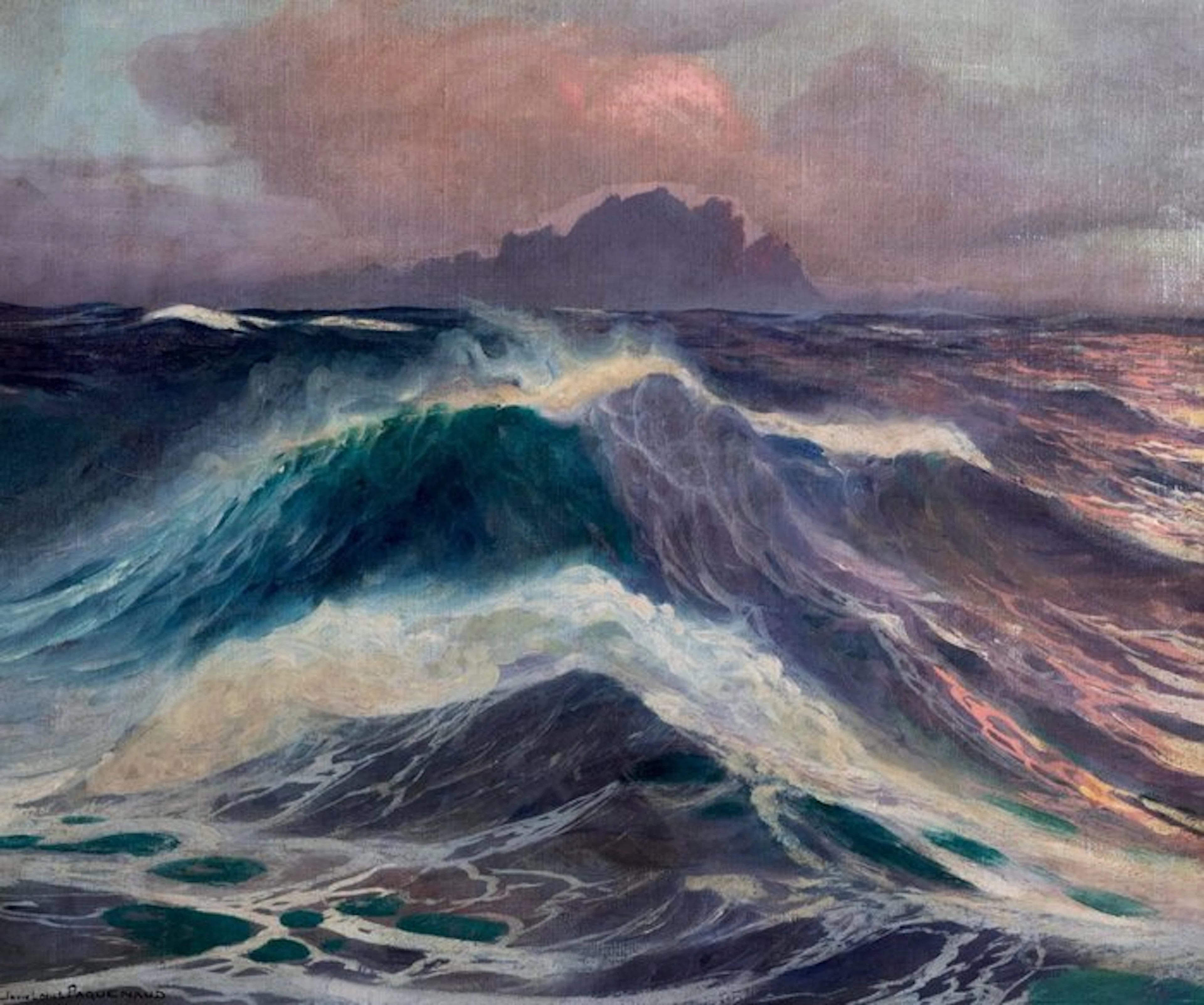 Jean Louis Paguenaud (1876-1952) - Mareggiata