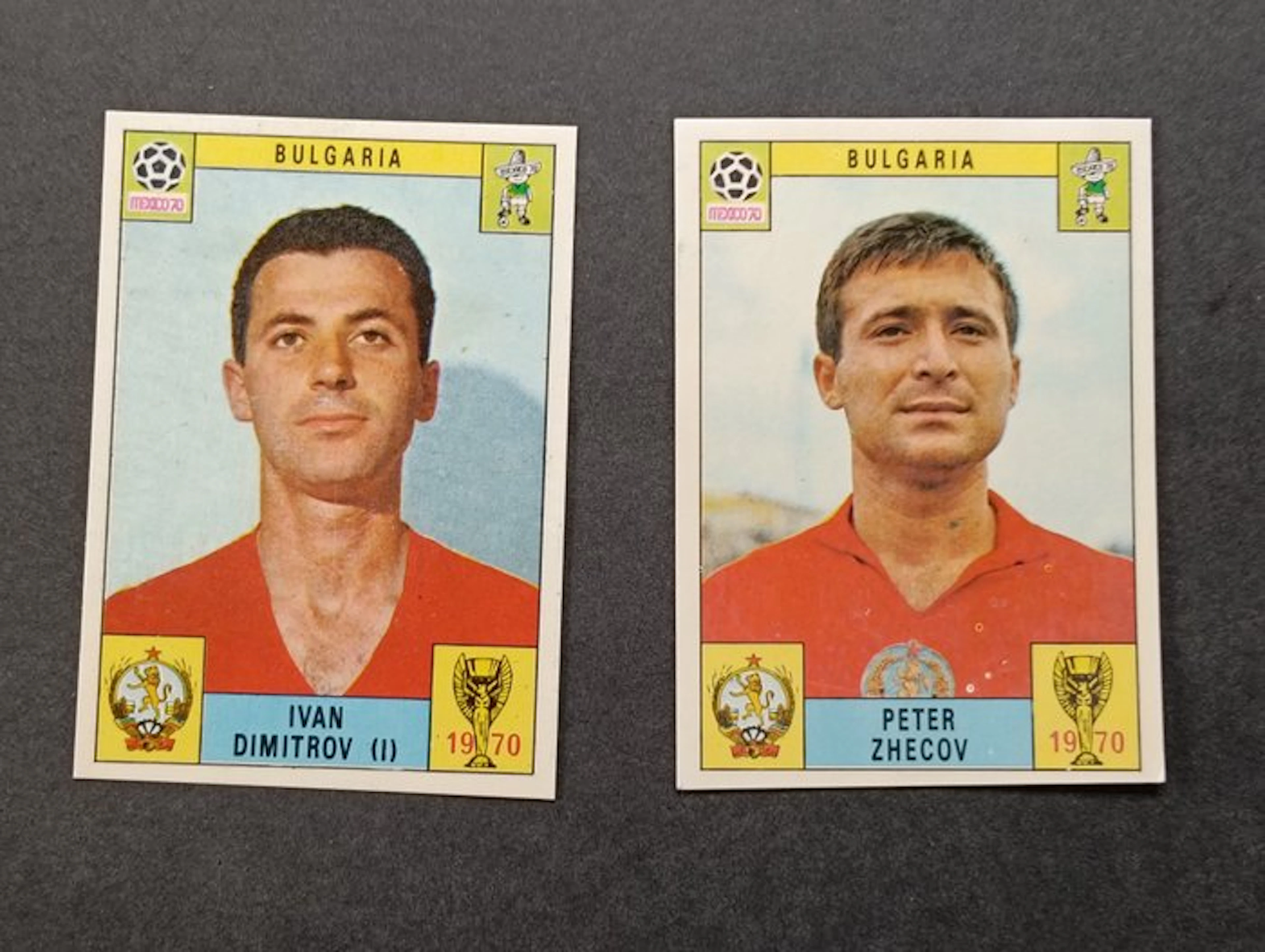 Panini Mexico 70 - 2 Figurine Bulgaria - Ivan Dimitrov e...