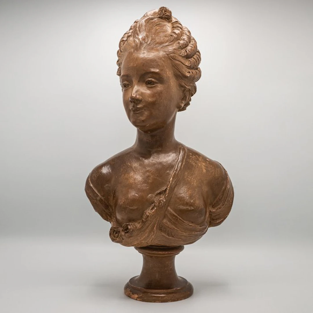 Bust, Marie Antoinette - 55.5 cm - Terracotta