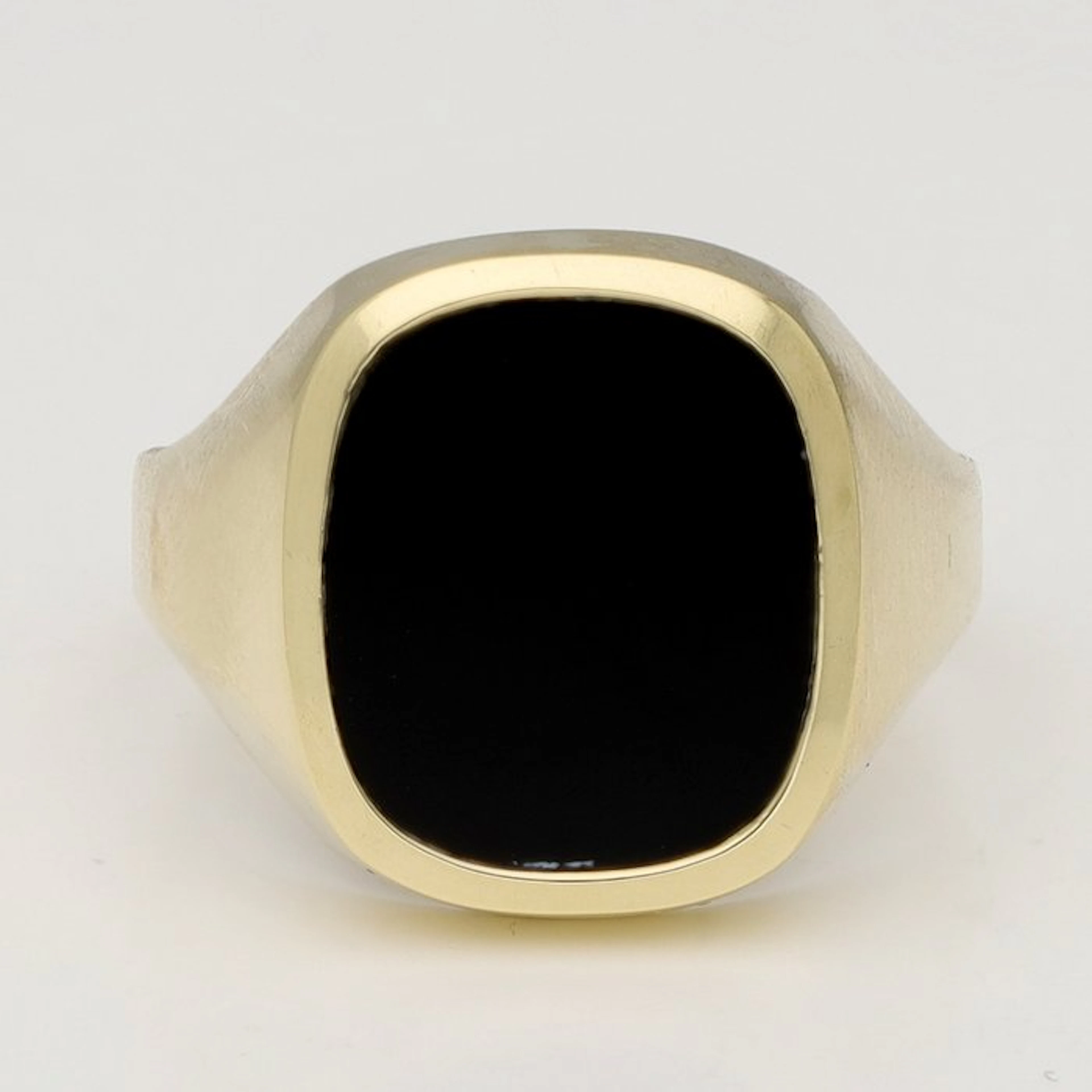 Ring - 14 kt. Yellow gold - Onyx