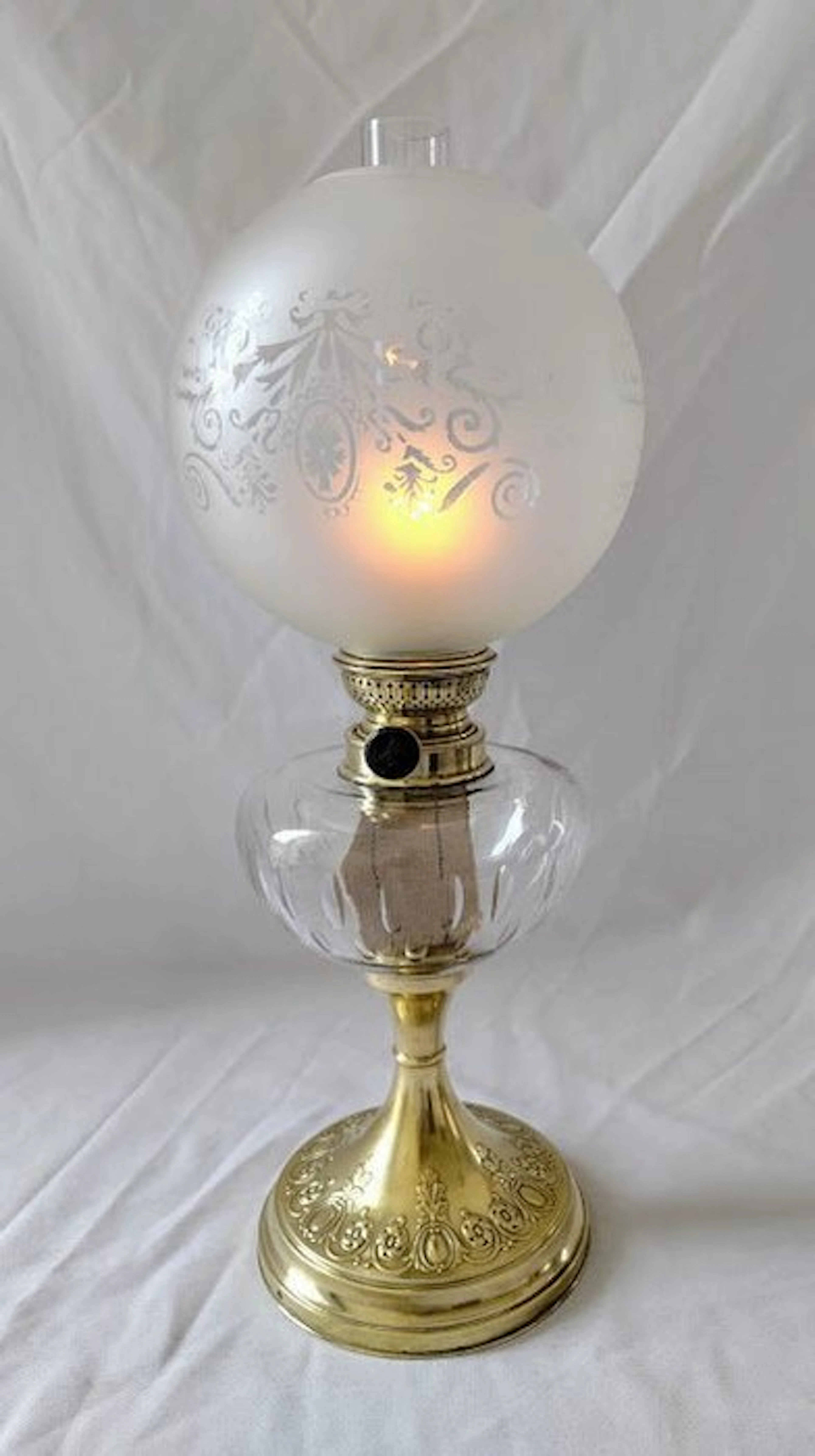 Sté. Otto Müller - Berlin - Kerosene lamp - Oil lamp...