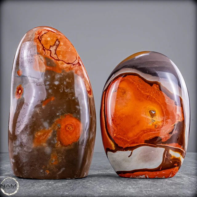 Polychrome Jasper Set – Warm earthy tones in natural...